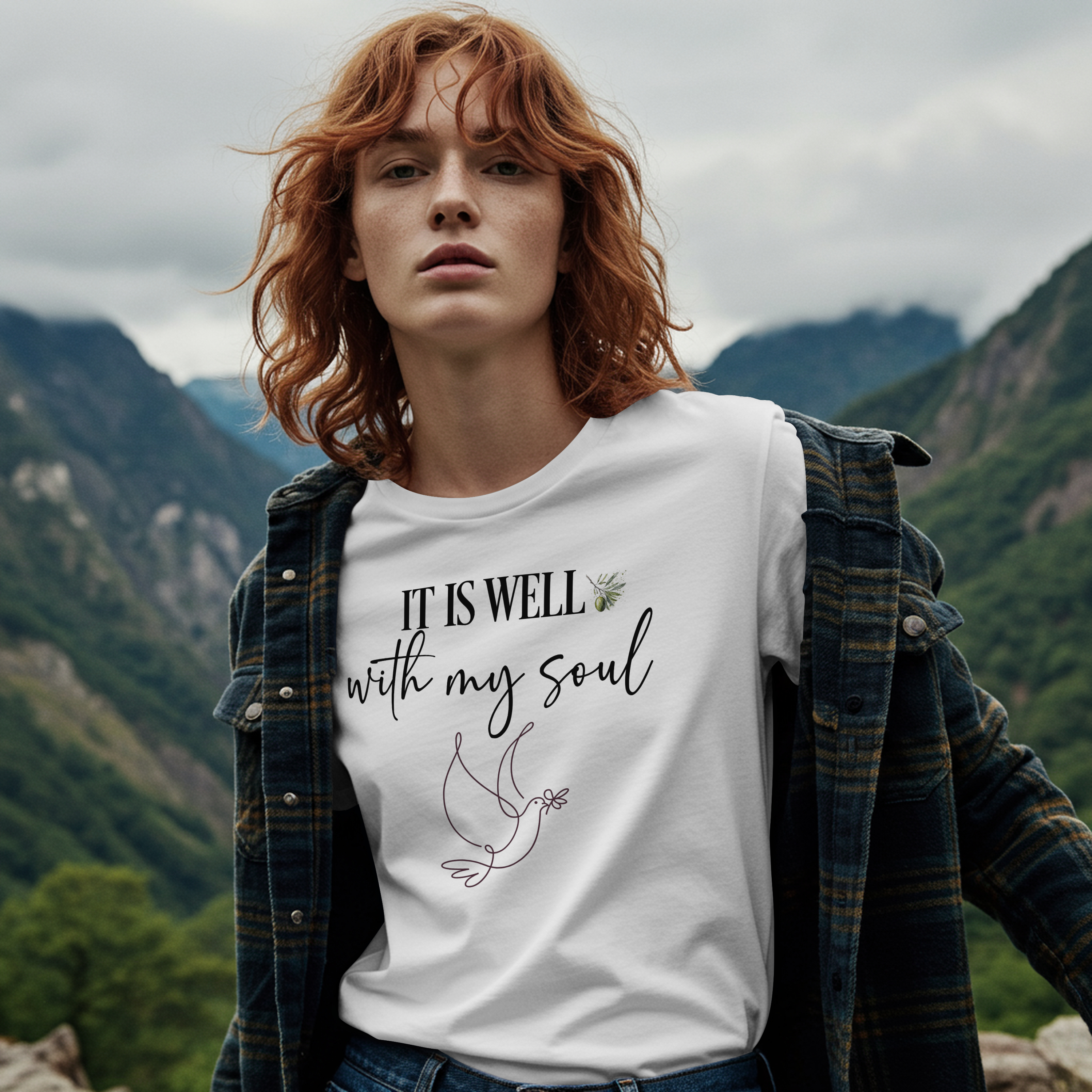 Softstyle T-Shirt - It is well with my soul product thumbnail image Softstyle T-Shirt - It is well with my soul product thumbnail image