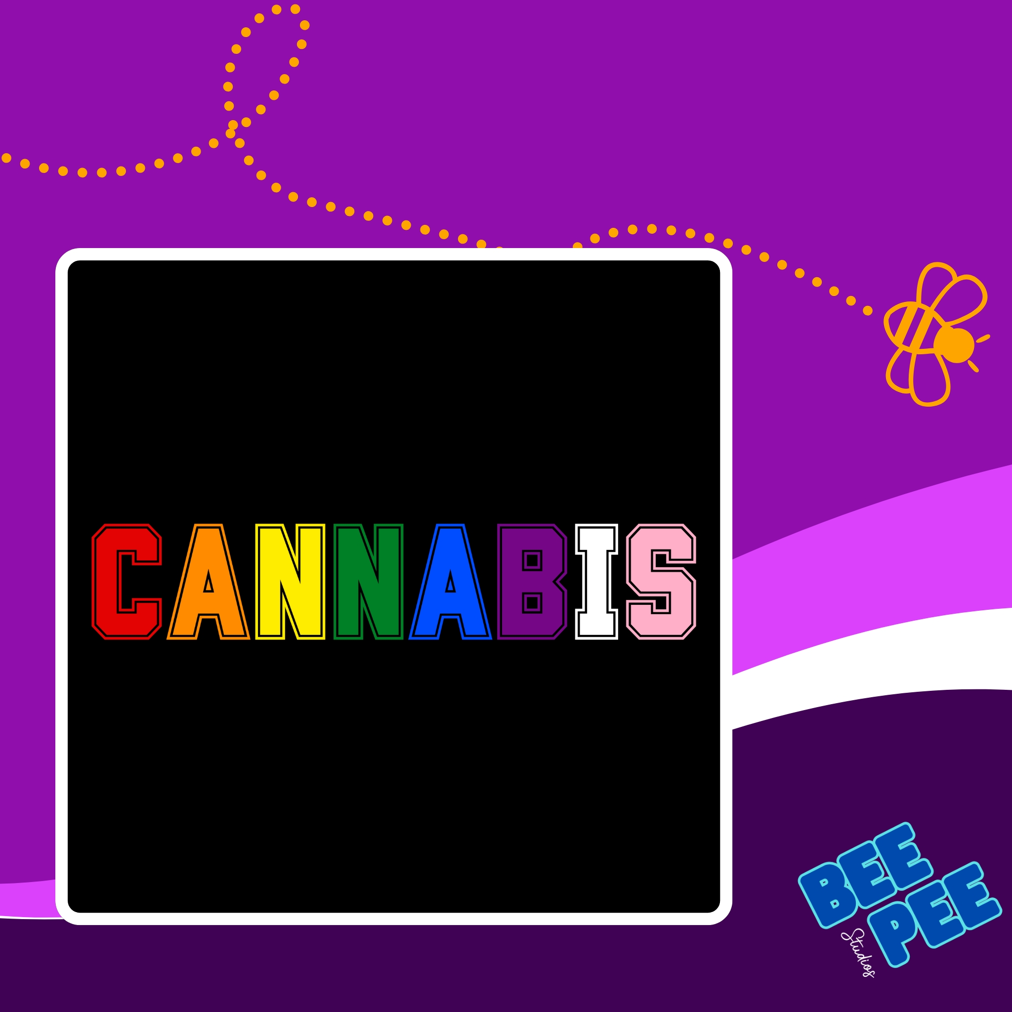 T-Shirt "CANNABIS" Cool Varsity Pride Colors Unisex Soft style T-shirt. product thumbnail image T-Shirt "CANNABIS" Cool Varsity Pride Colors Unisex Soft style T-shirt. product thumbnail image