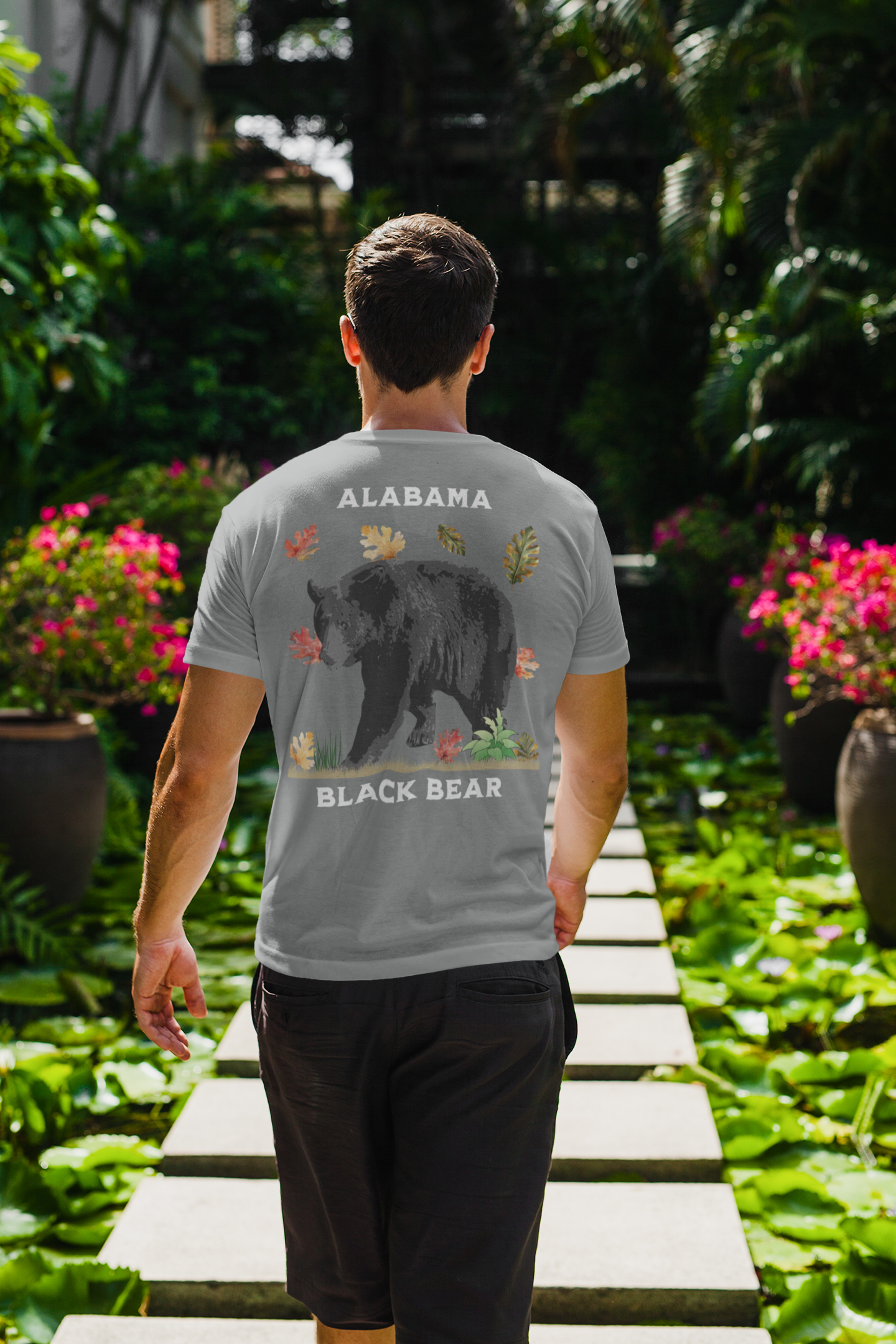 Alabama Black Bear Tee - Unisex Cotton Shirt Alabama Black Bear Tee - Unisex Cotton Shirt