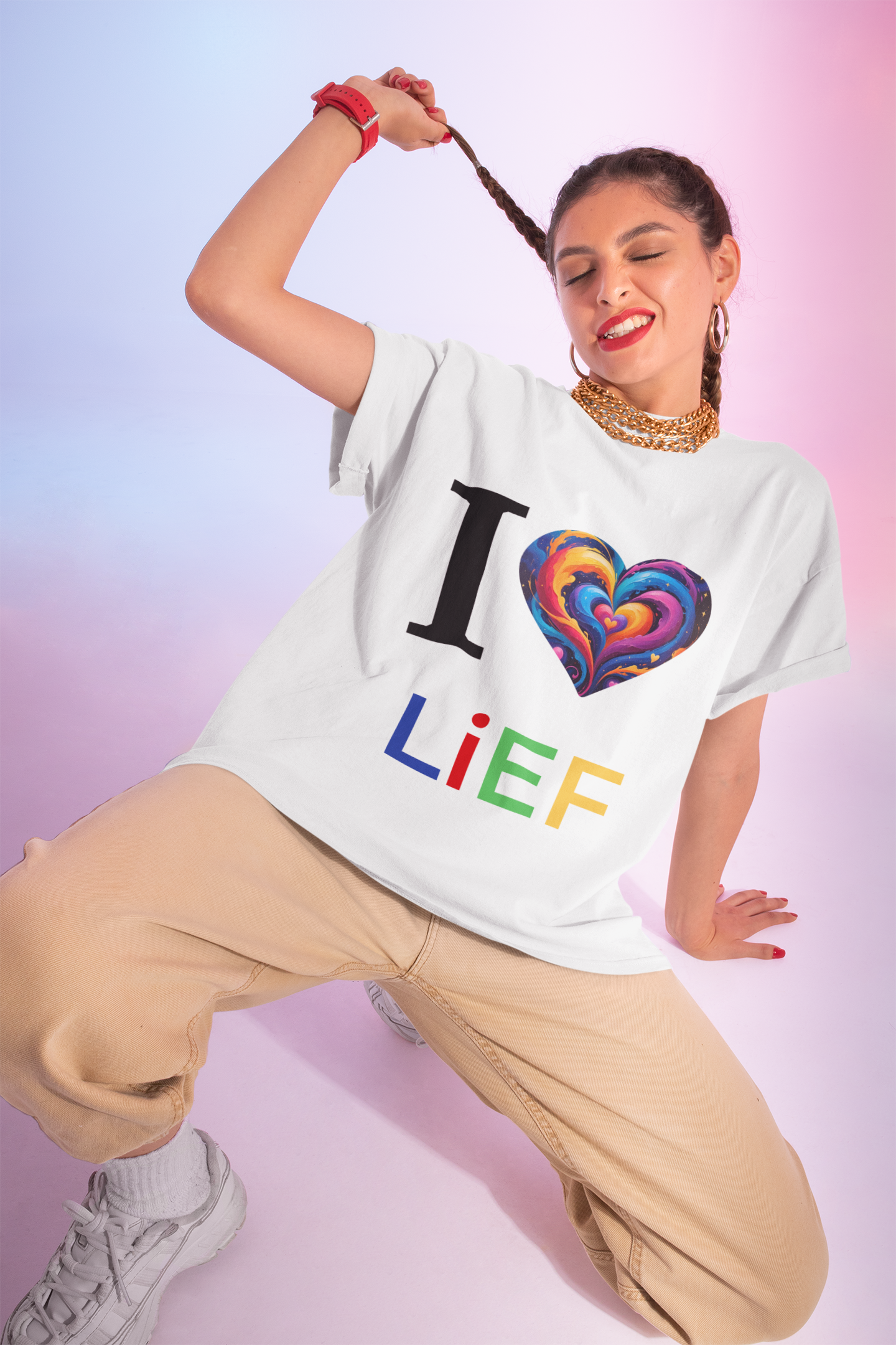 I ❤️ LiEF Nspired Tee – Bold Love. Timeless Message. Spiritual Flex. Street-Certified. product thumbnail image