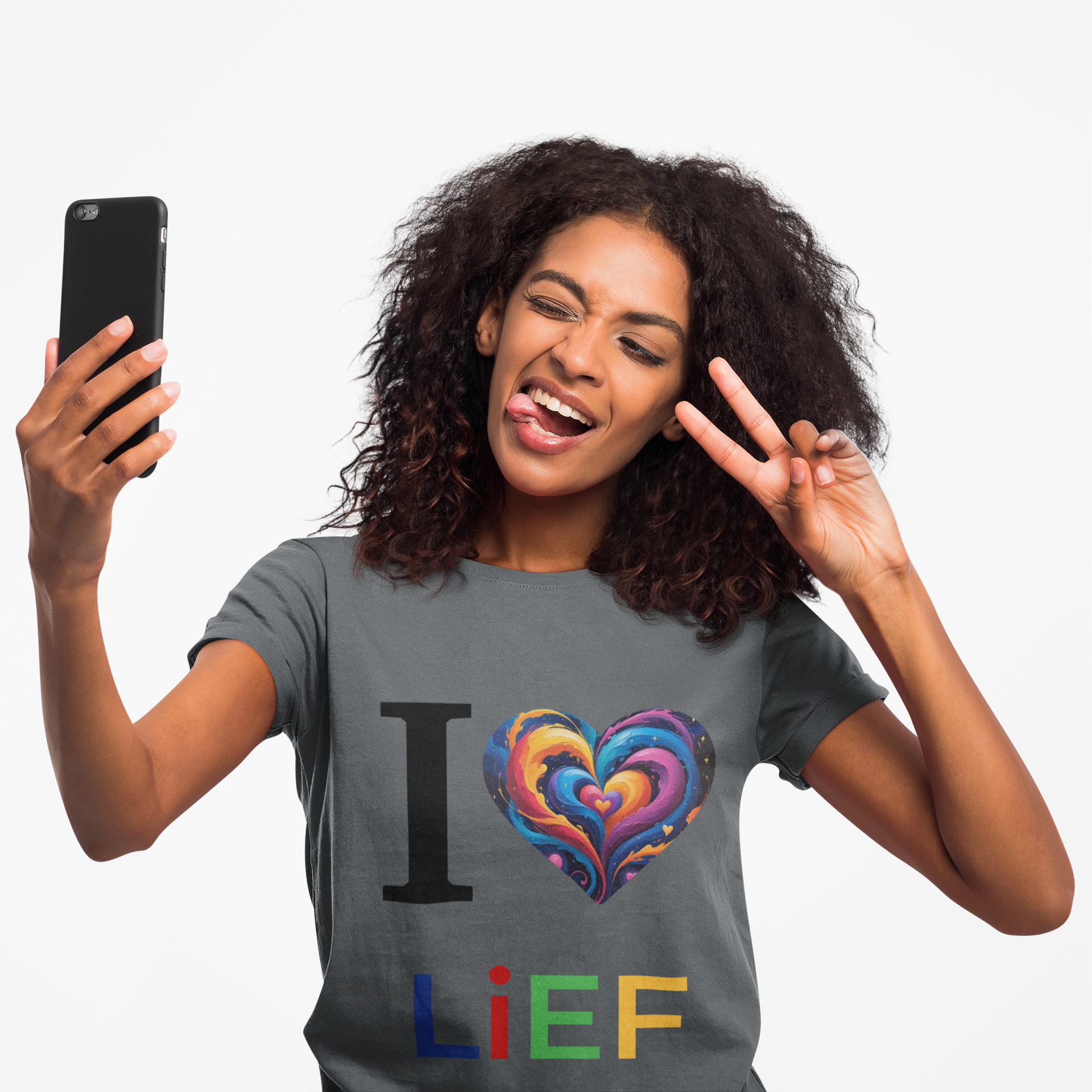 I ❤️ LiEF Nspired Tee – Bold Love. Timeless Message. Spiritual Flex. Street-Certified. product thumbnail image