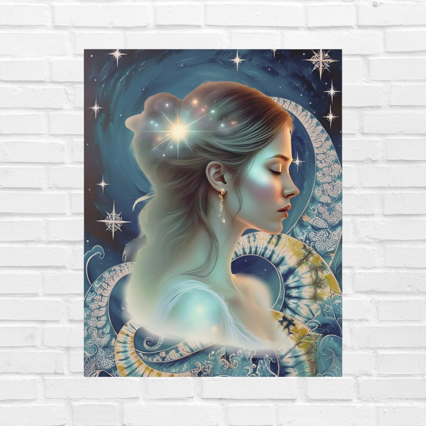Celestial Dreams Foam Board Wall Art, Ethereal Home Decor for Dreamers, Inspirational Art, Unique Gift for Her, Starry Night Decoration