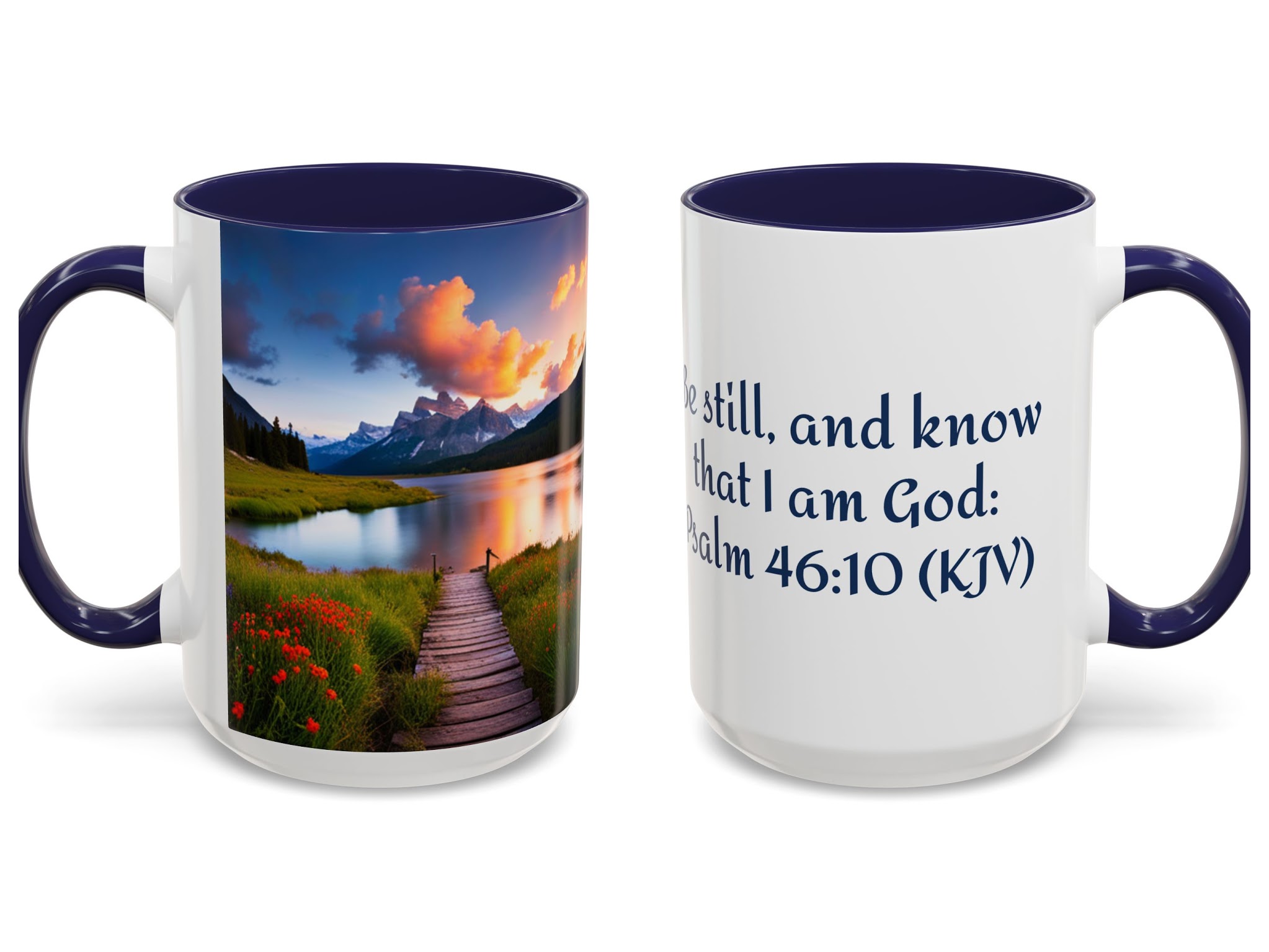 Mountain Lake Coffee Mug Psalm 46:10 product thumbnail image Mountain Lake Coffee Mug Psalm 46:10 product thumbnail image