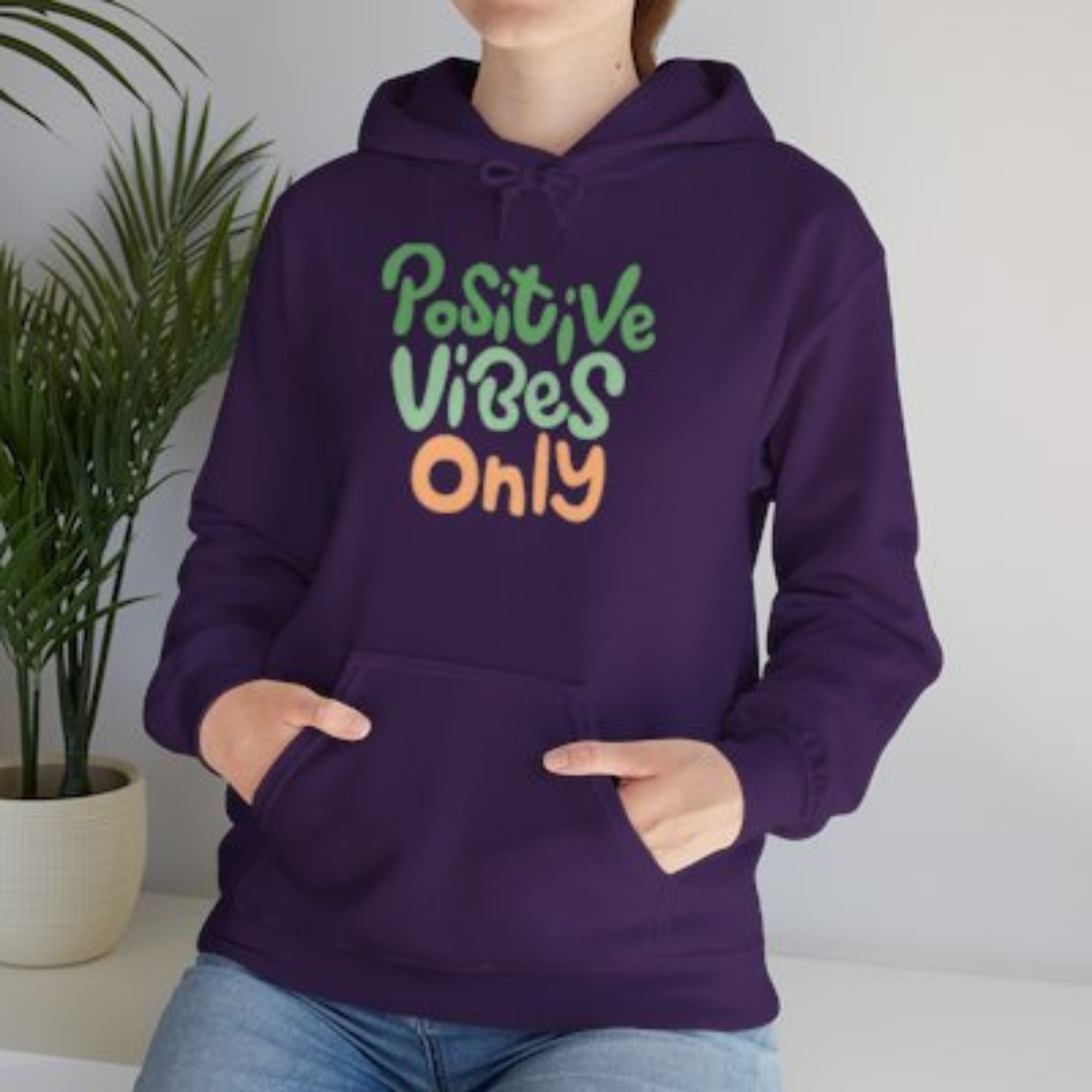 Positive Vibes Only Hoodie Cozy Heavy Blend Pullover Sweatshirt Motivational Quote Hoodie Casual Positive Affirmation Gift product thumbnail image Positive Vibes Only Hoodie Cozy Heavy Blend Pullover Sweatshirt Motivational Quote Hoodie Casual Positive Affirmation Gift product thumbnail image
