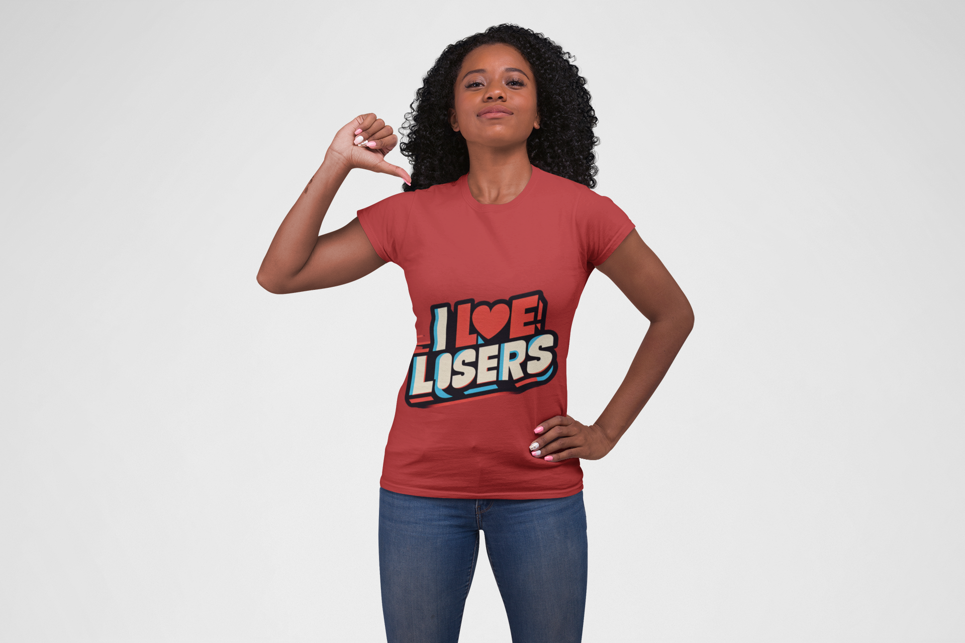 I ❤️ LOSERS (Nspired Edition) — The Rebrand Tee product thumbnail image I ❤️ LOSERS (Nspired Edition) — The Rebrand Tee product thumbnail image
