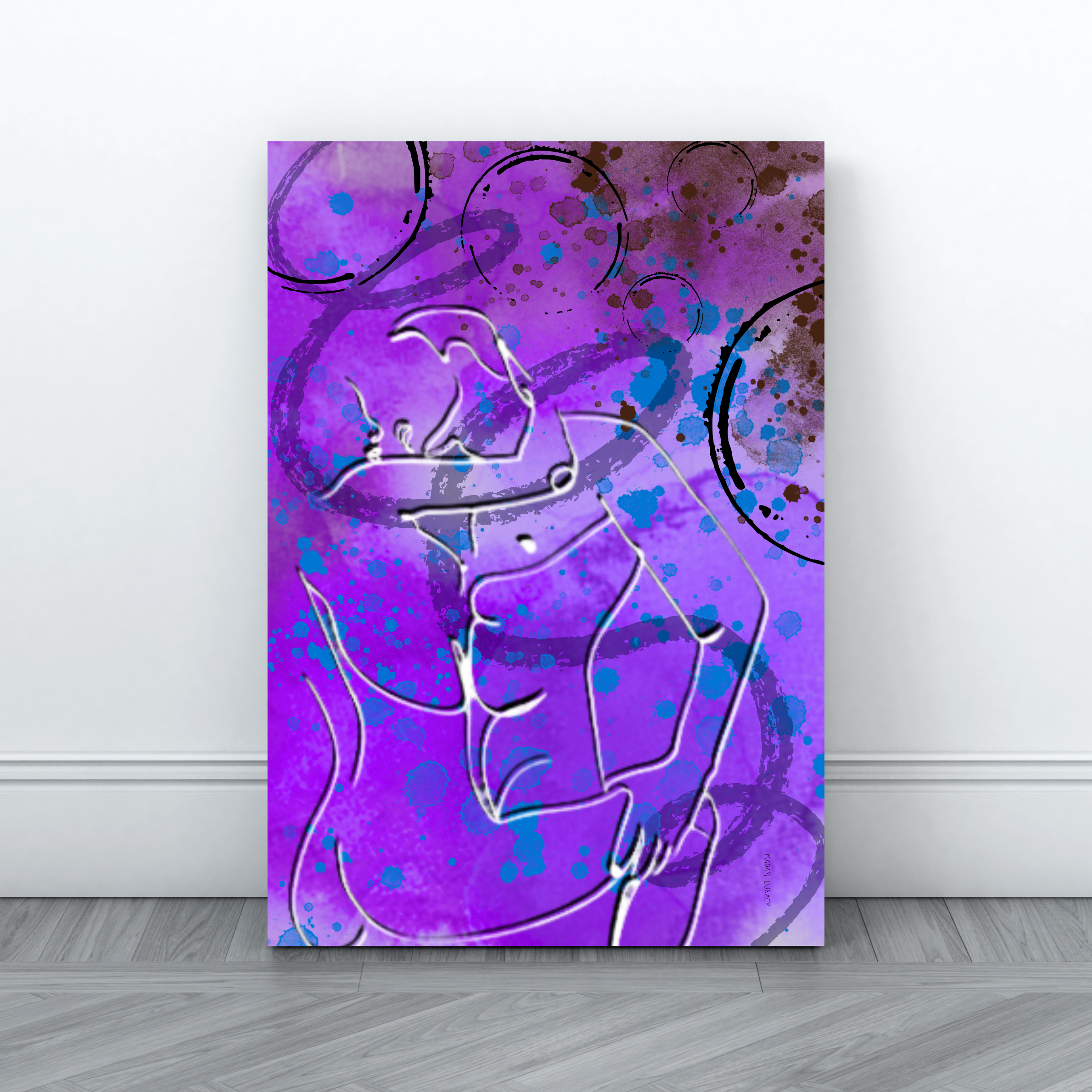  Je t'aime. Art by Madam Lunacy - ART PRINT │ Erotic Collection product thumbnail image