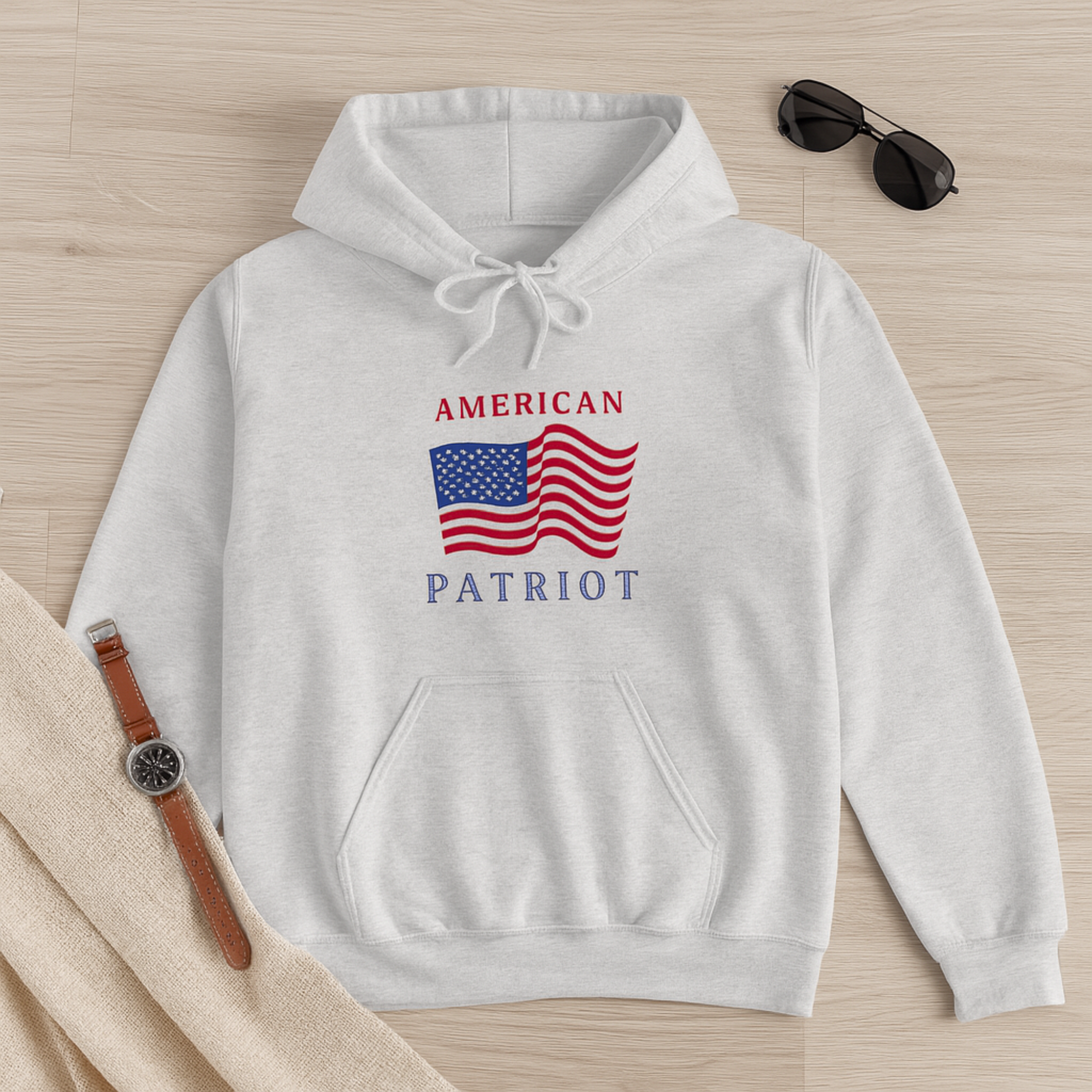 American Patriot Unisex Hoodie USA Flag Pullover Sweatshirt | Patriotic 4th of July Gift for Men And Women | Red White Blue USA Pride Hoodie product thumbnail image American Patriot Unisex Hoodie USA Flag Pullover Sweatshirt | Patriotic 4th of July Gift for Men And Women | Red White Blue USA Pride Hoodie product thumbnail image