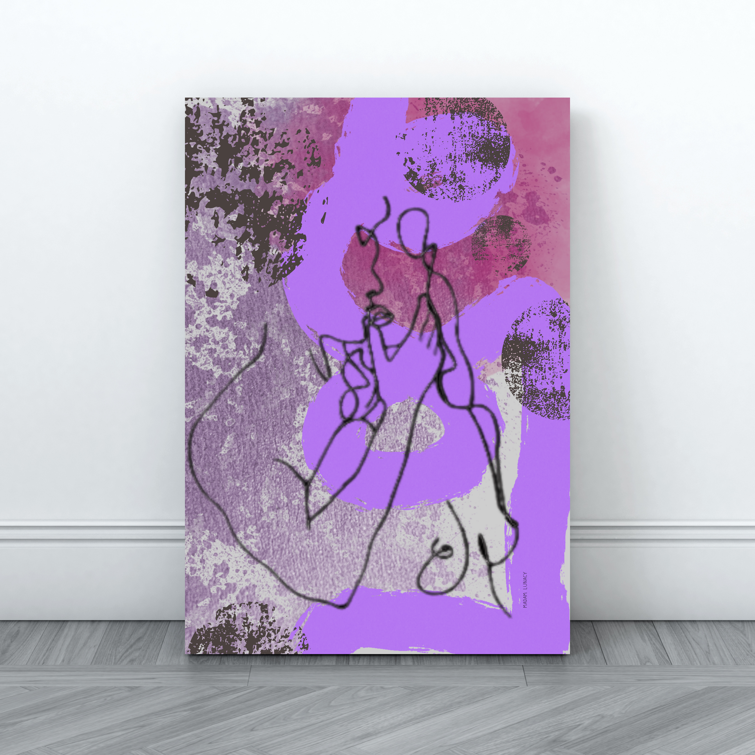 Nuit Violette. Art by Madam Lunacy - ART PRINT │ Erotic Collection