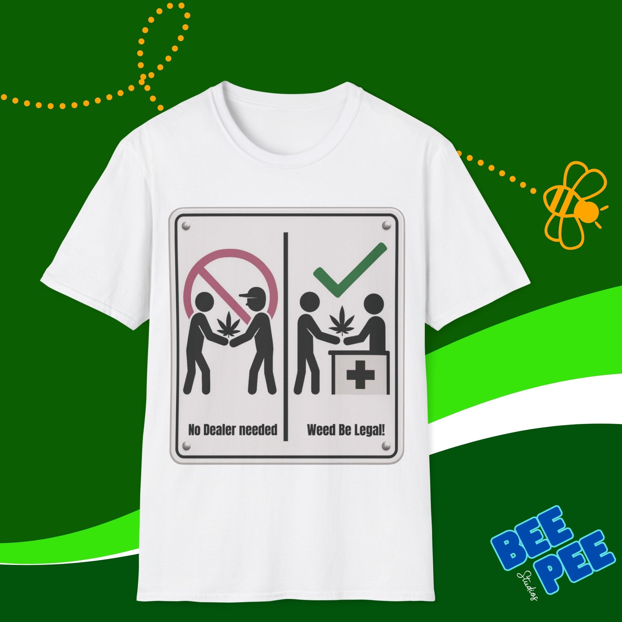 Funny Cannabis Liberation T-Shirt product thumbnail image Funny Cannabis Liberation T-Shirt product thumbnail image