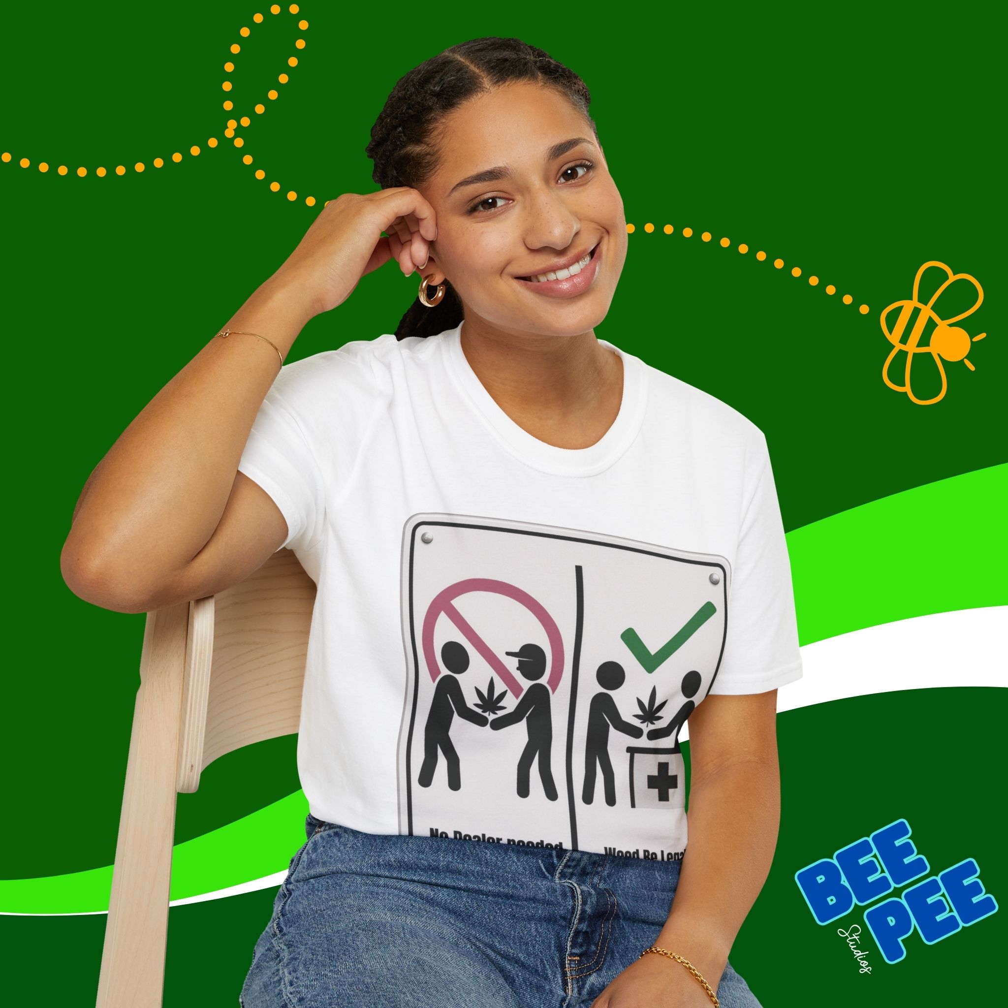 Funny Cannabis Liberation T-Shirt product thumbnail image Funny Cannabis Liberation T-Shirt product thumbnail image