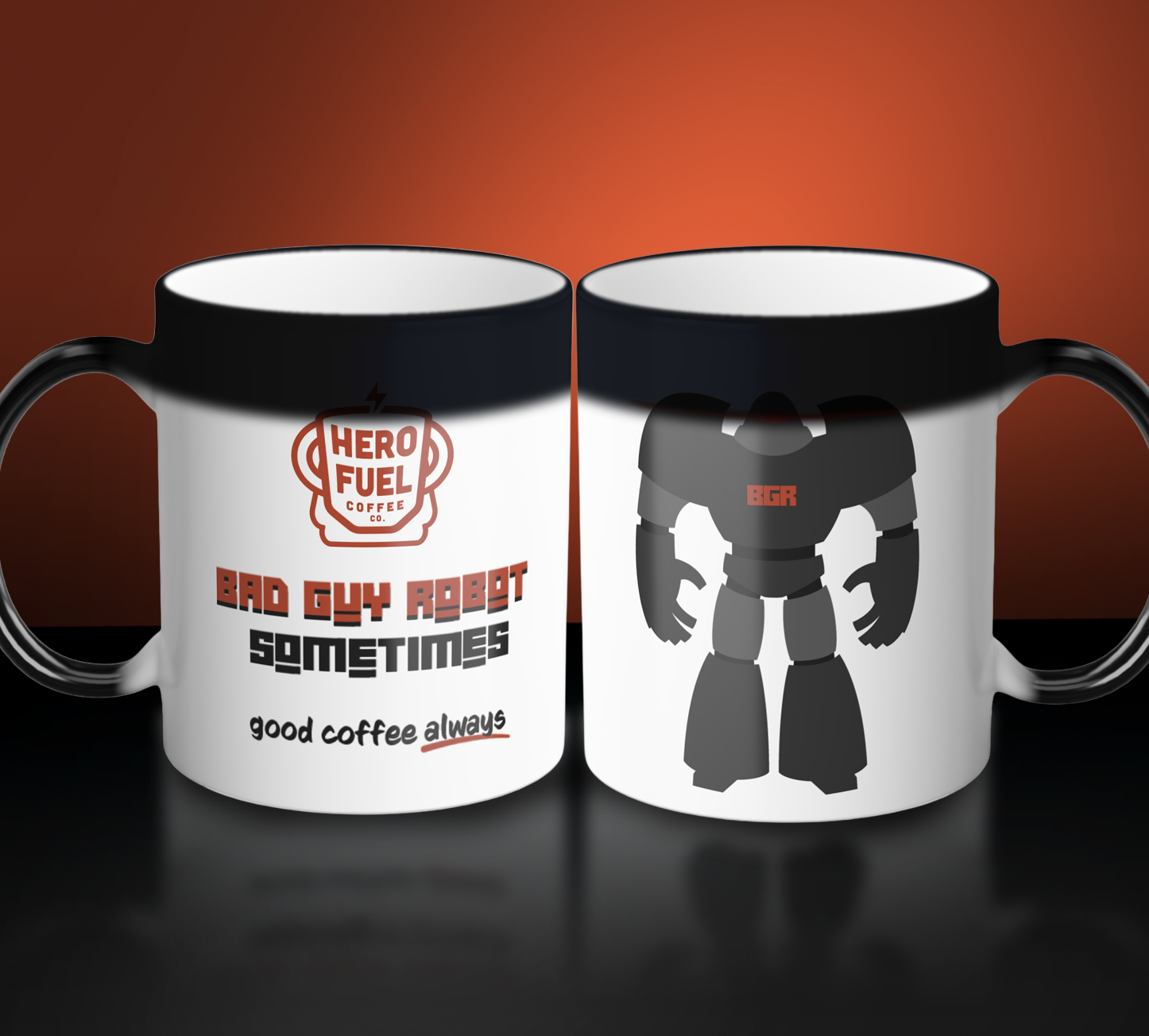 Bad Guy Robot Color-Changing Mug