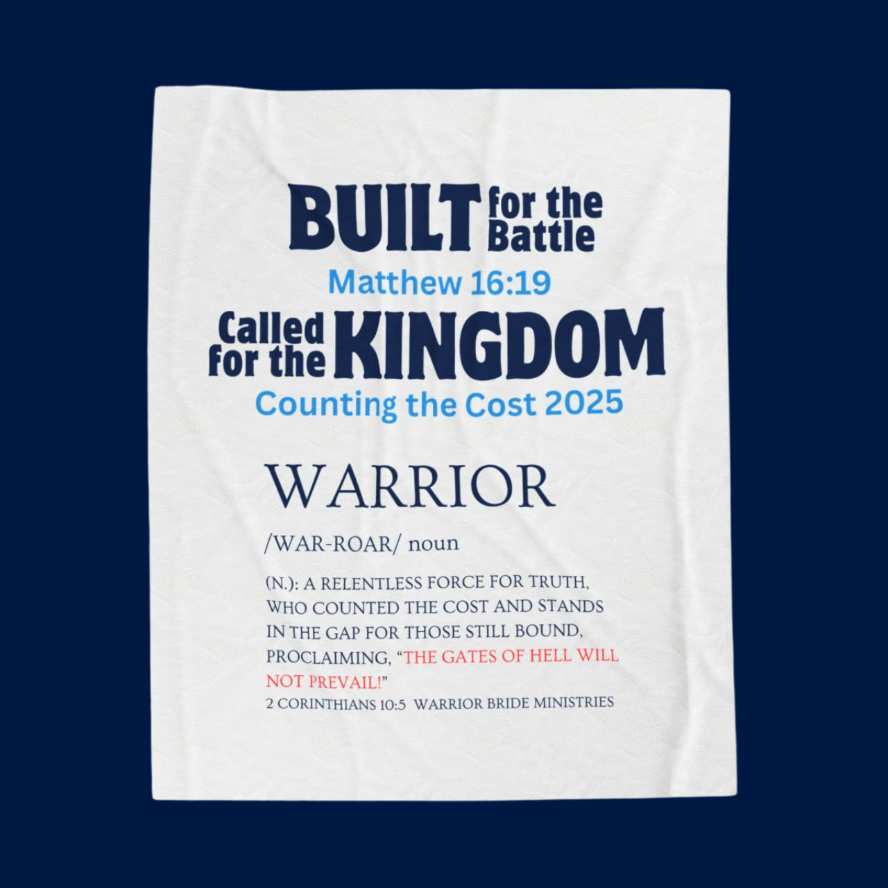 WARRIOR Velveteen Plush Blanket WARRIOR Velveteen Plush Blanket