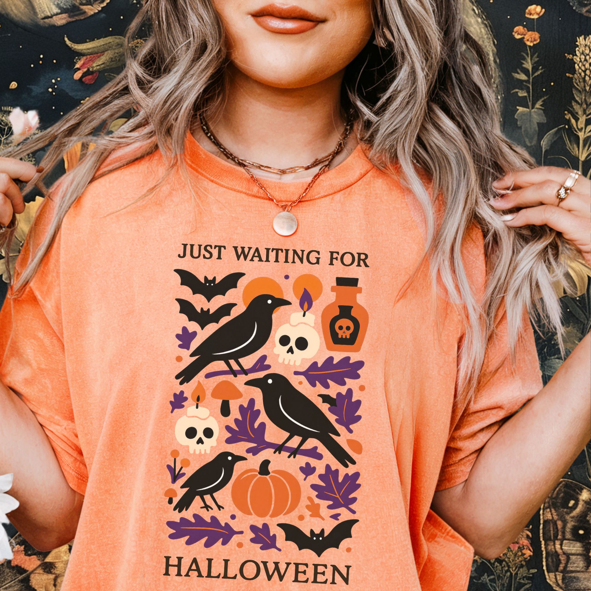 Just Waiting For Halloween T-shirt