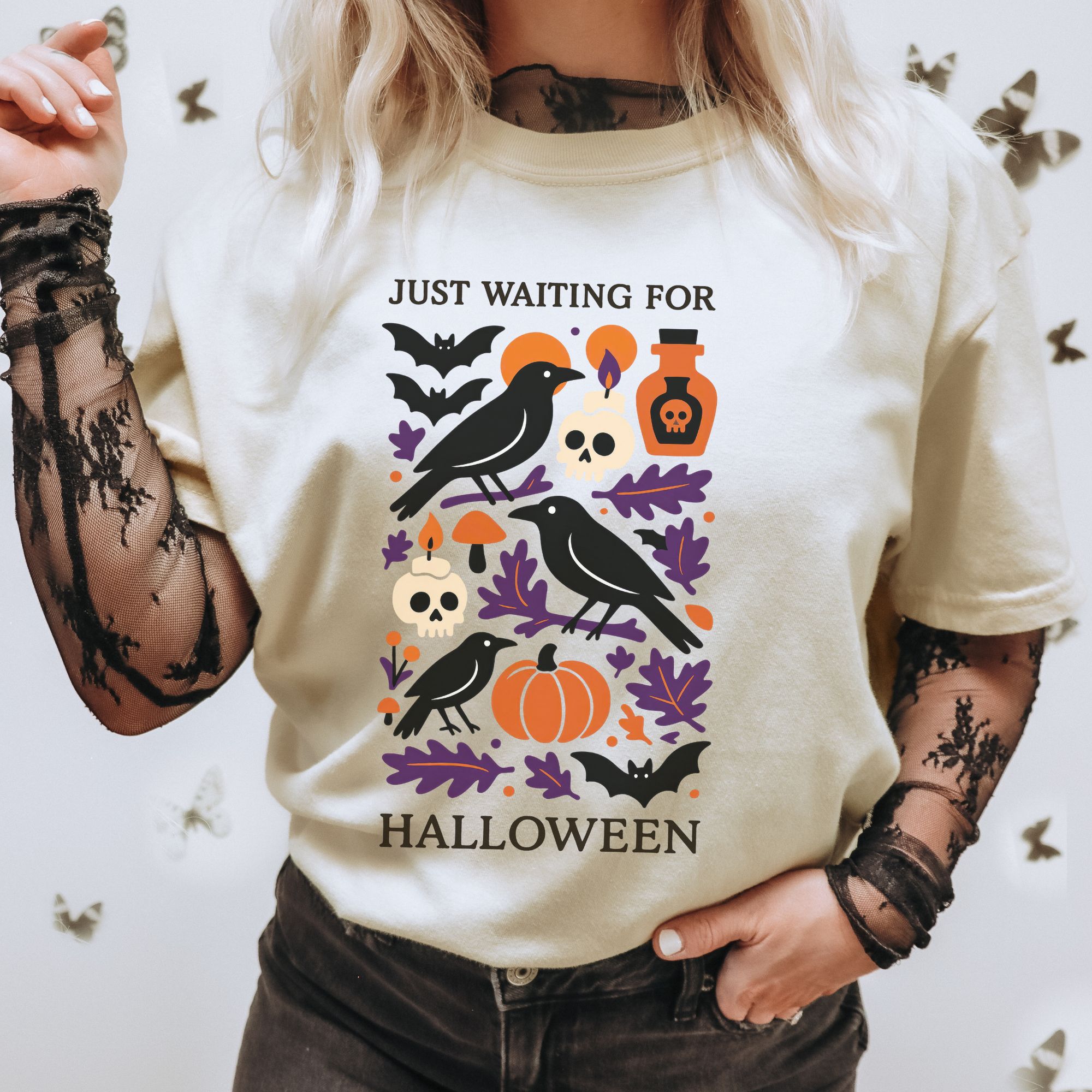 Just Waiting For Halloween T-shirt product thumbnail image