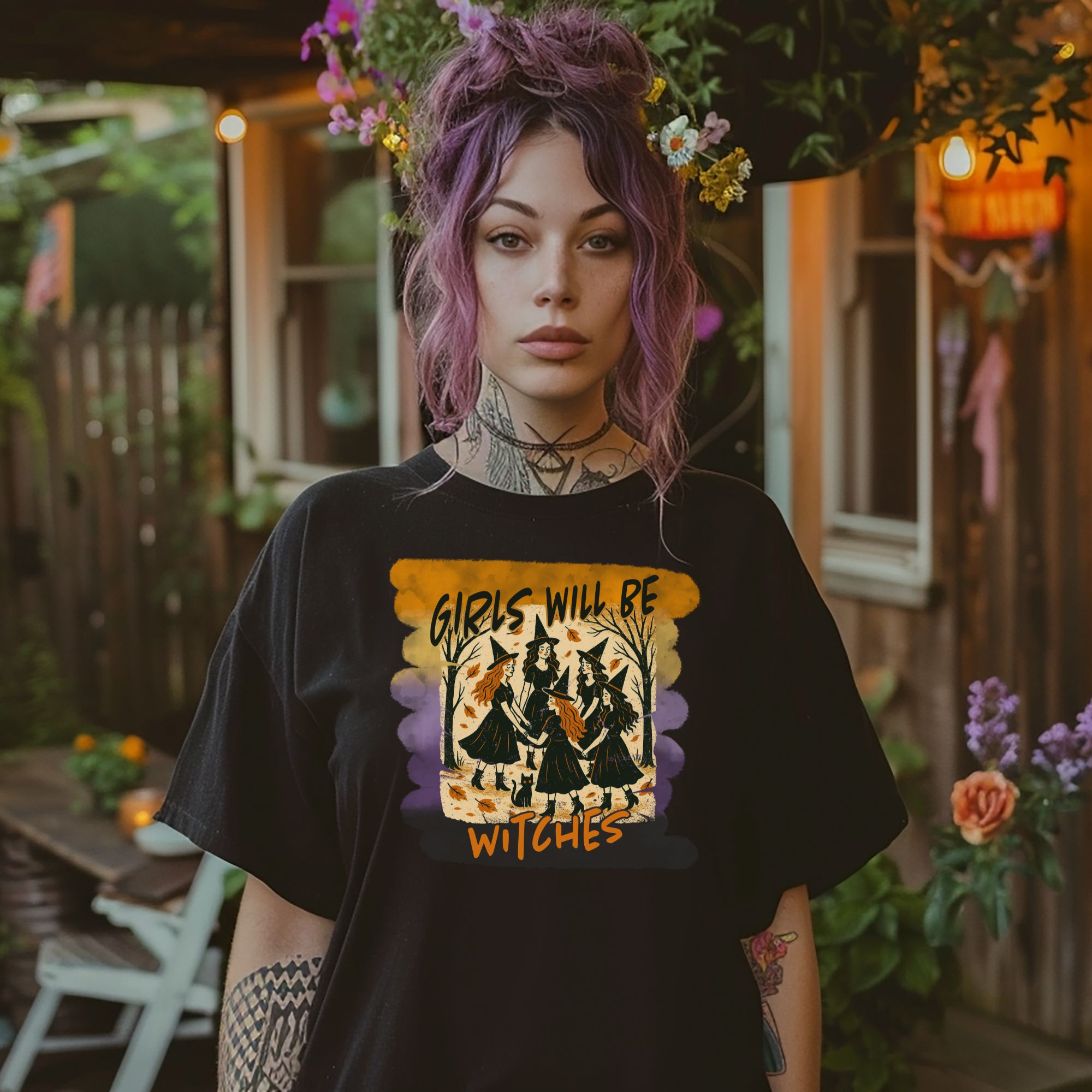 Girls Will Be Witches T-shirt product thumbnail image Girls Will Be Witches T-shirt product thumbnail image