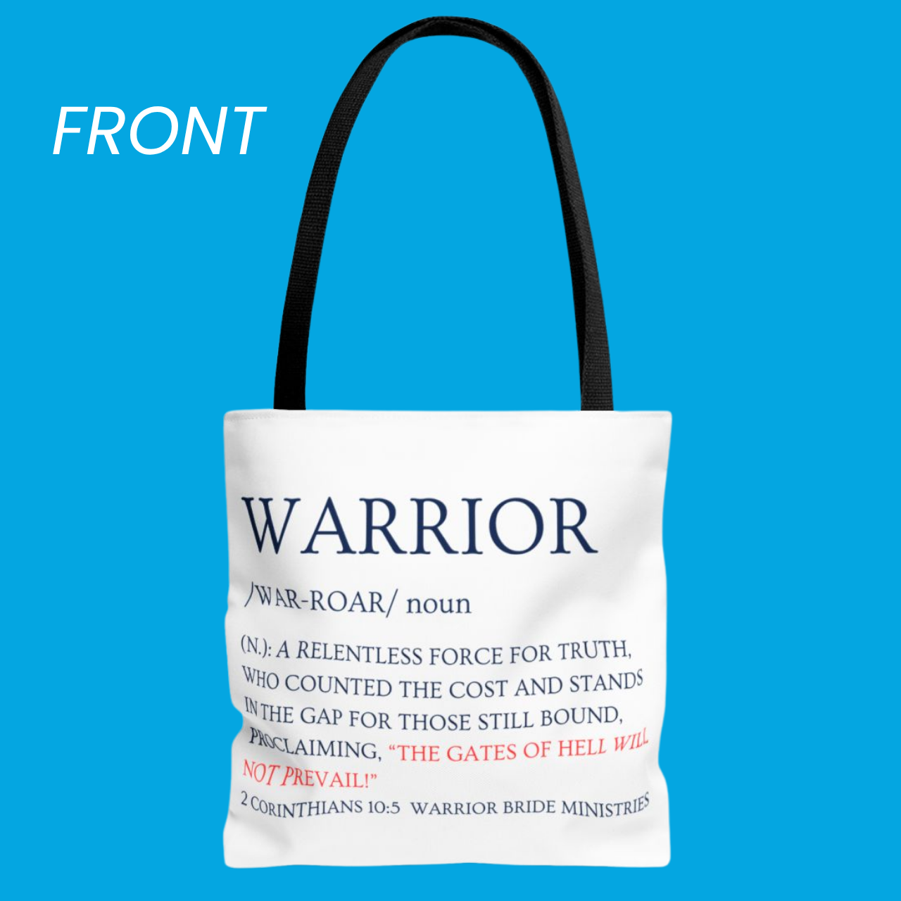 Warrior / A Little Salt Goes a Long Way Tote Bag product thumbnail image Warrior / A Little Salt Goes a Long Way Tote Bag product thumbnail image
