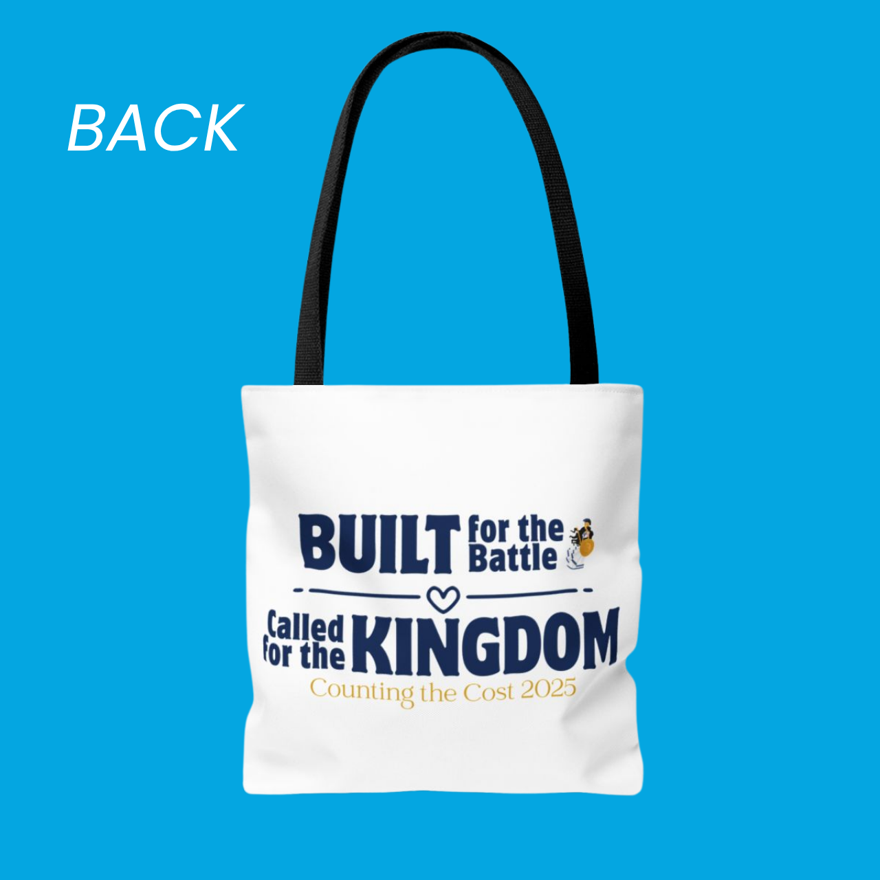 Warrior / Built for the Kingdom Tote Bag product thumbnail image Warrior / Built for the Kingdom Tote Bag product thumbnail image