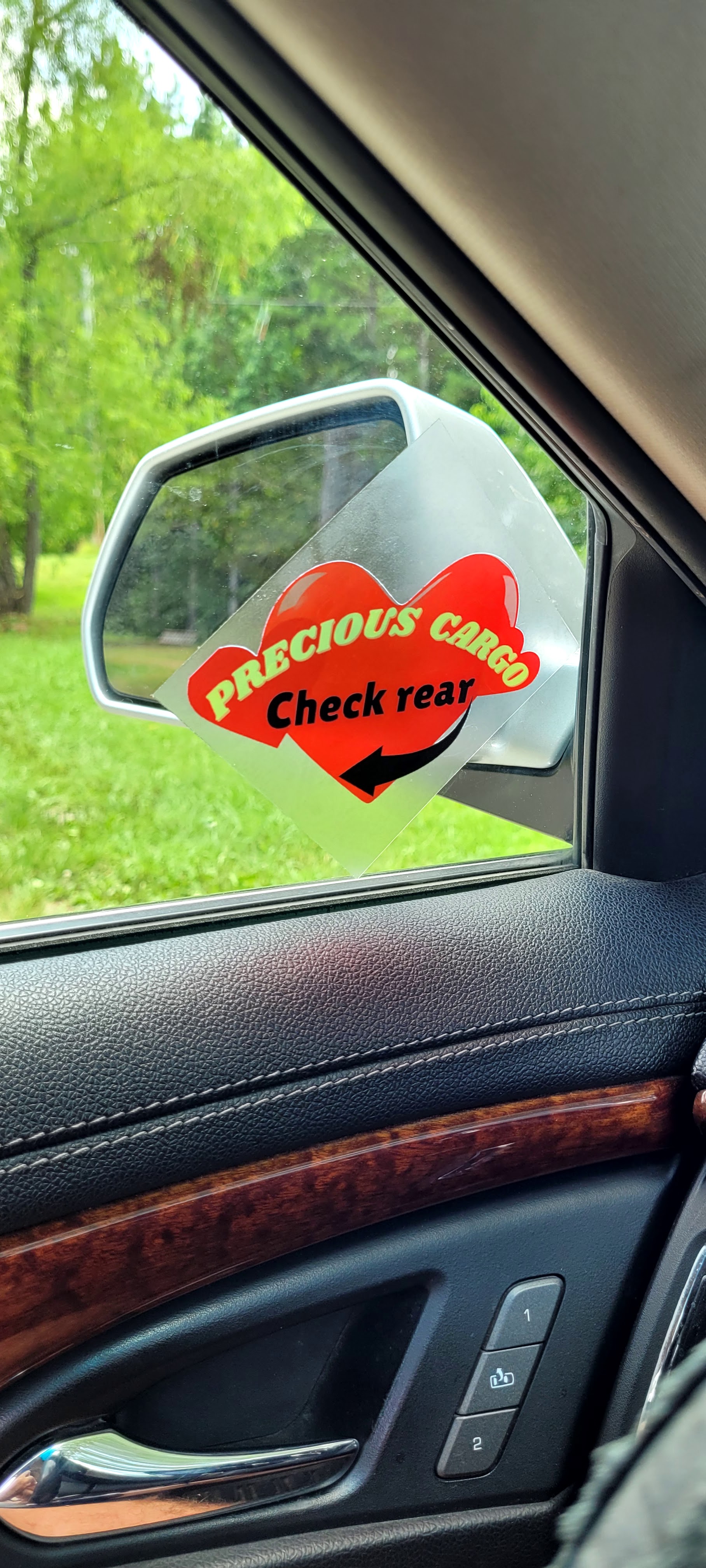 Precious Cargo Check rear Transparent Sticker label(square) product thumbnail image Precious Cargo Check rear Transparent Sticker label(square) product thumbnail image