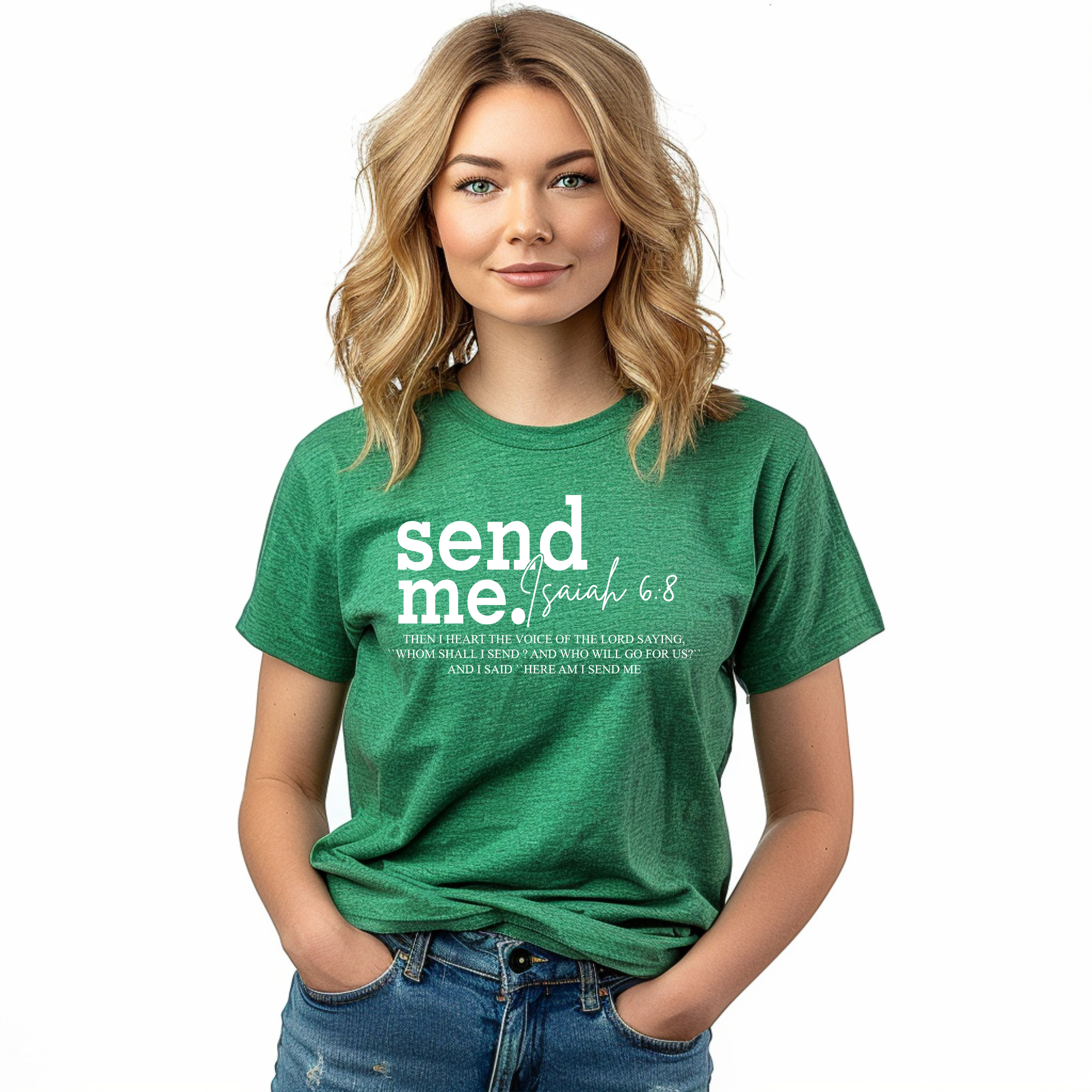 Send Me - Women's Christian T-Shirt product thumbnail image Send Me - Women's Christian T-Shirt product thumbnail image