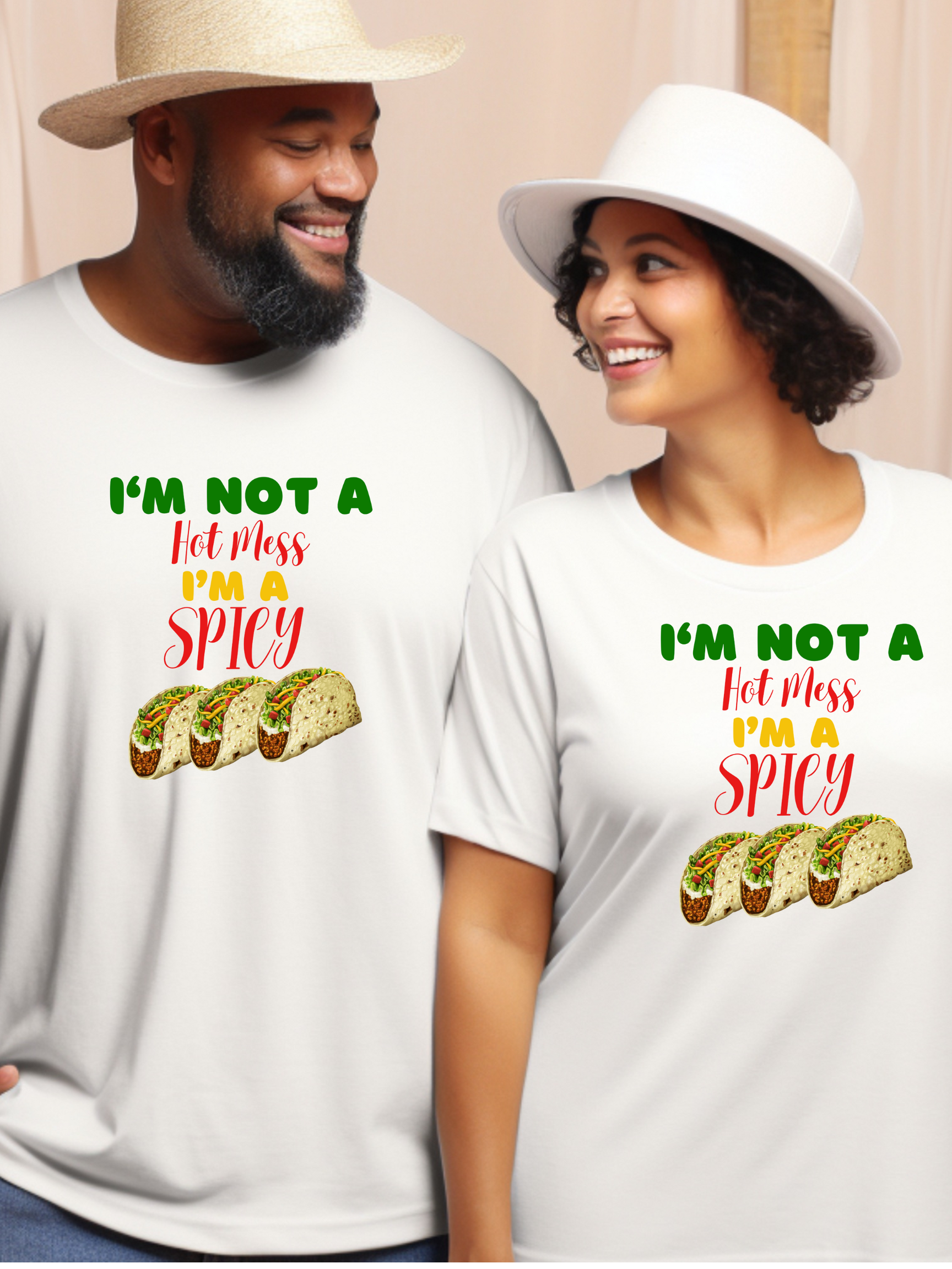 Spicy Taco Humor Tee, Funny T-Shirt, Gift for Foodies, Unisex, Casual Wear, Taco Lover's Gift, Birthday Gift product thumbnail image
