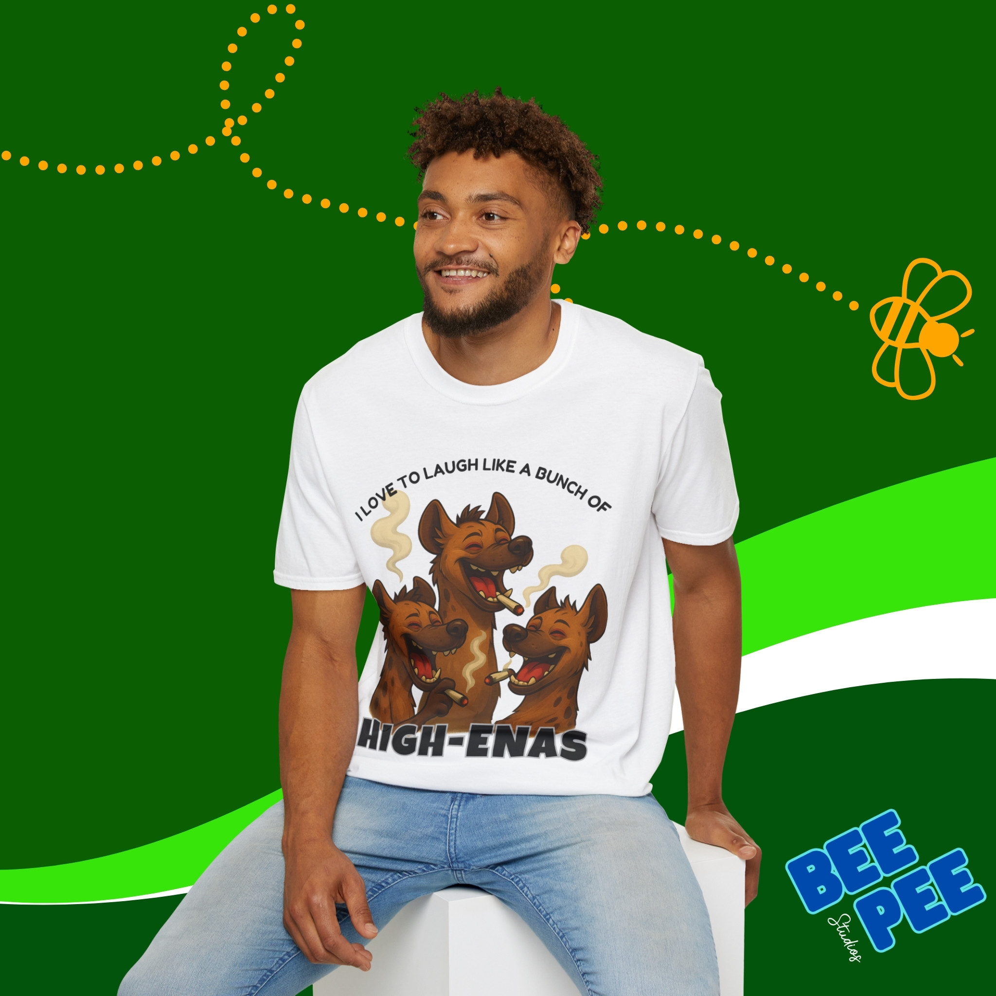 "High-Enas" Funny Graphic Tee product thumbnail image "High-Enas" Funny Graphic Tee product thumbnail image
