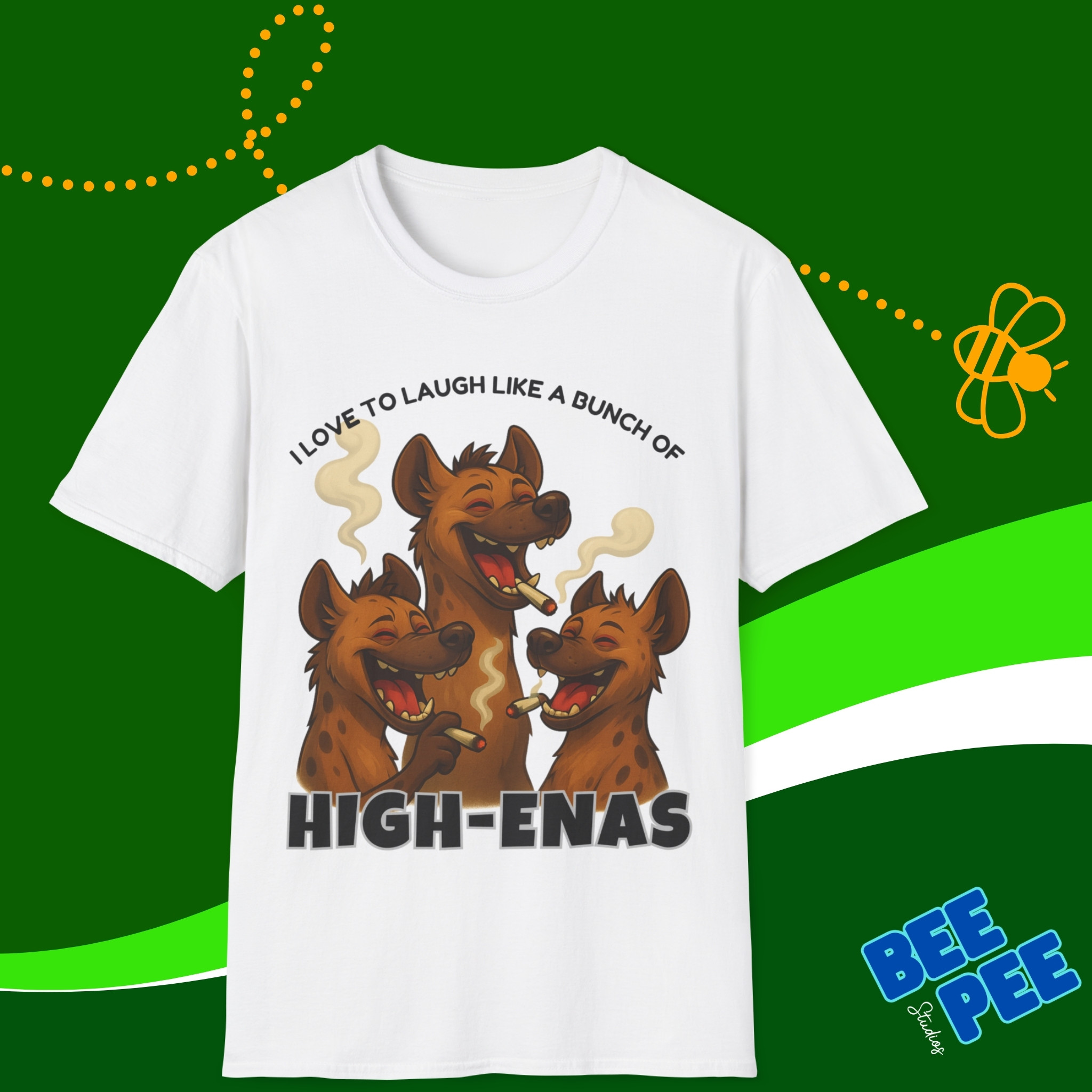 "High-Enas" Funny Graphic Tee