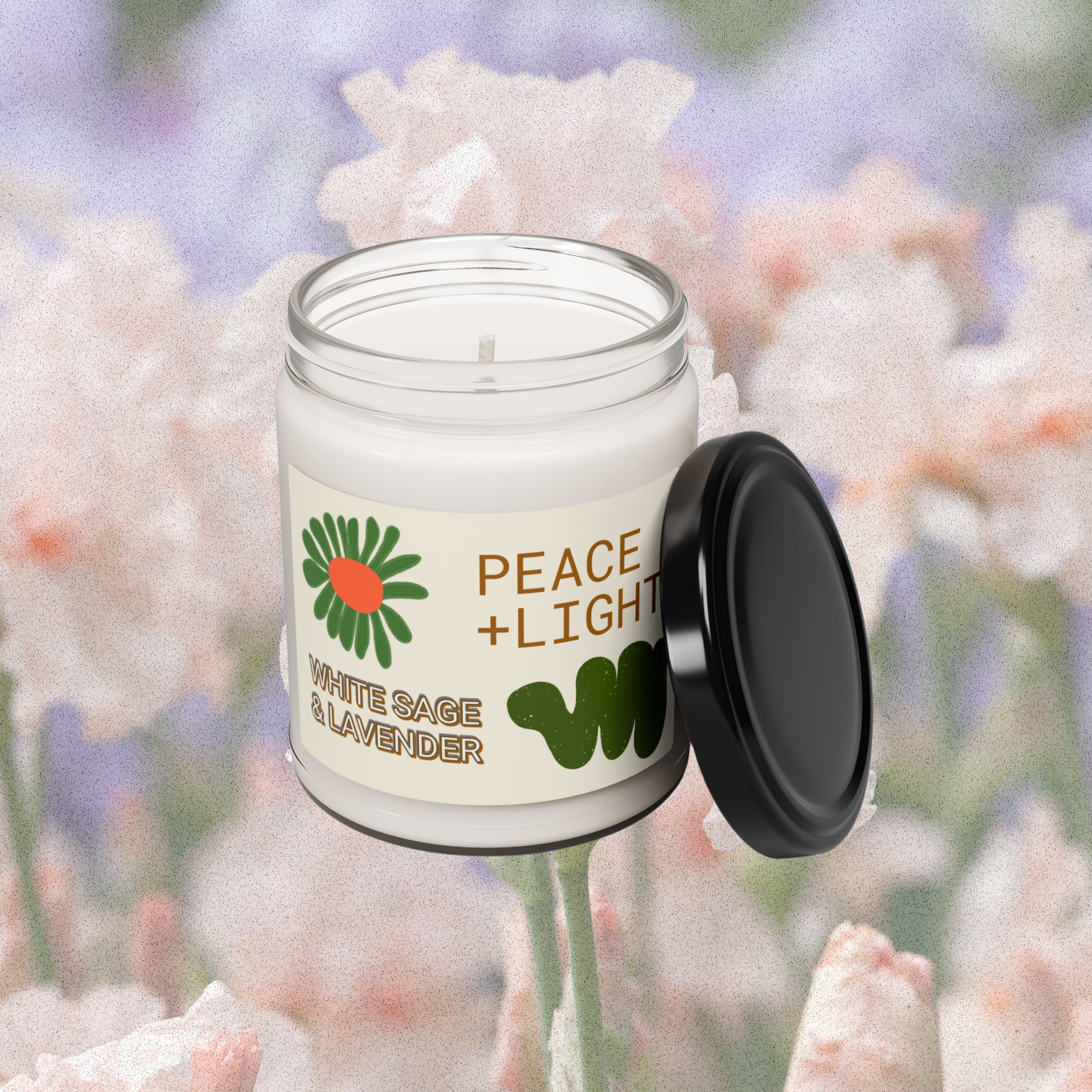 Peace + Light Candle, 9 oz product thumbnail image Peace + Light Candle, 9 oz product thumbnail image