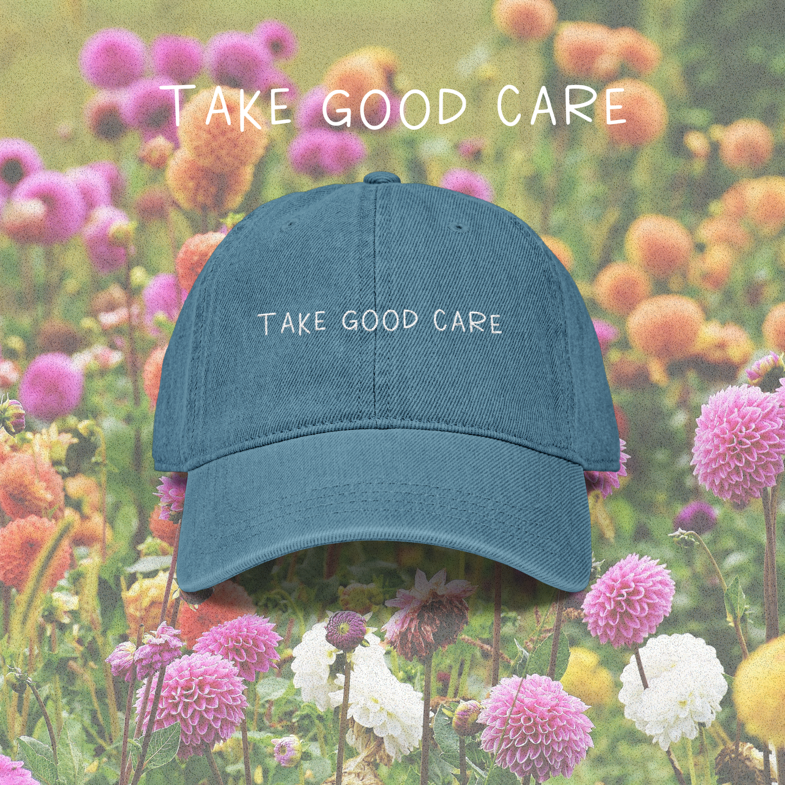 Take Good Care Denim Hat product thumbnail image Take Good Care Denim Hat product thumbnail image