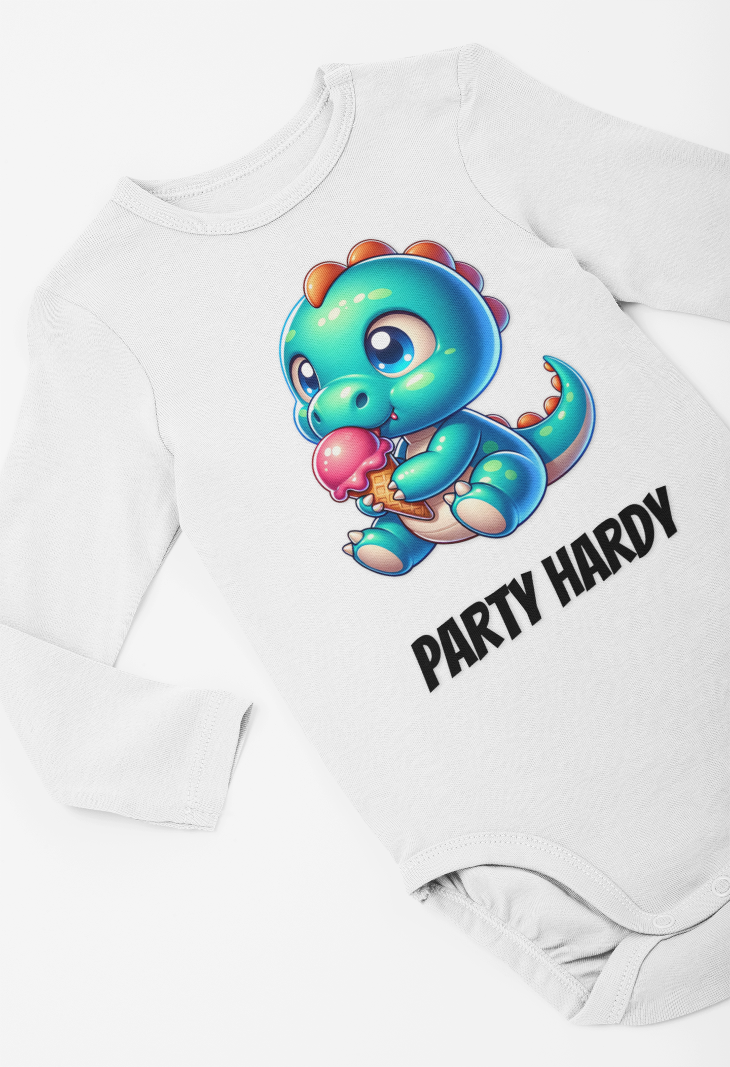 Infant Tee - Party Hardy Cute Baby Shirt Toddler Kids Birthday Dino Outfit product thumbnail image