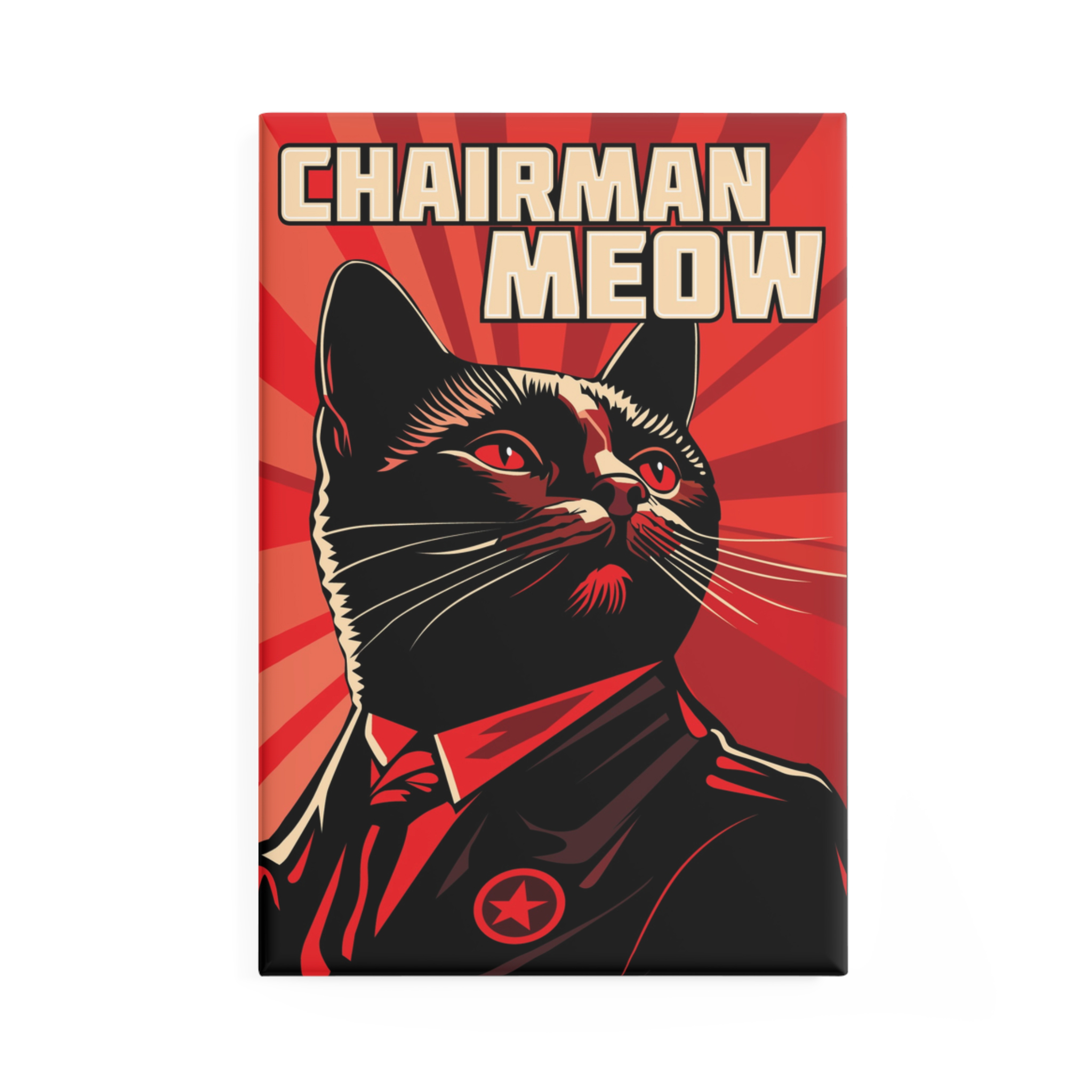 Chairman Meow Cat Button Magnet – Fun Refrigerator Magnet! Chairman Meow Cat Button Magnet – Fun Refrigerator Magnet!