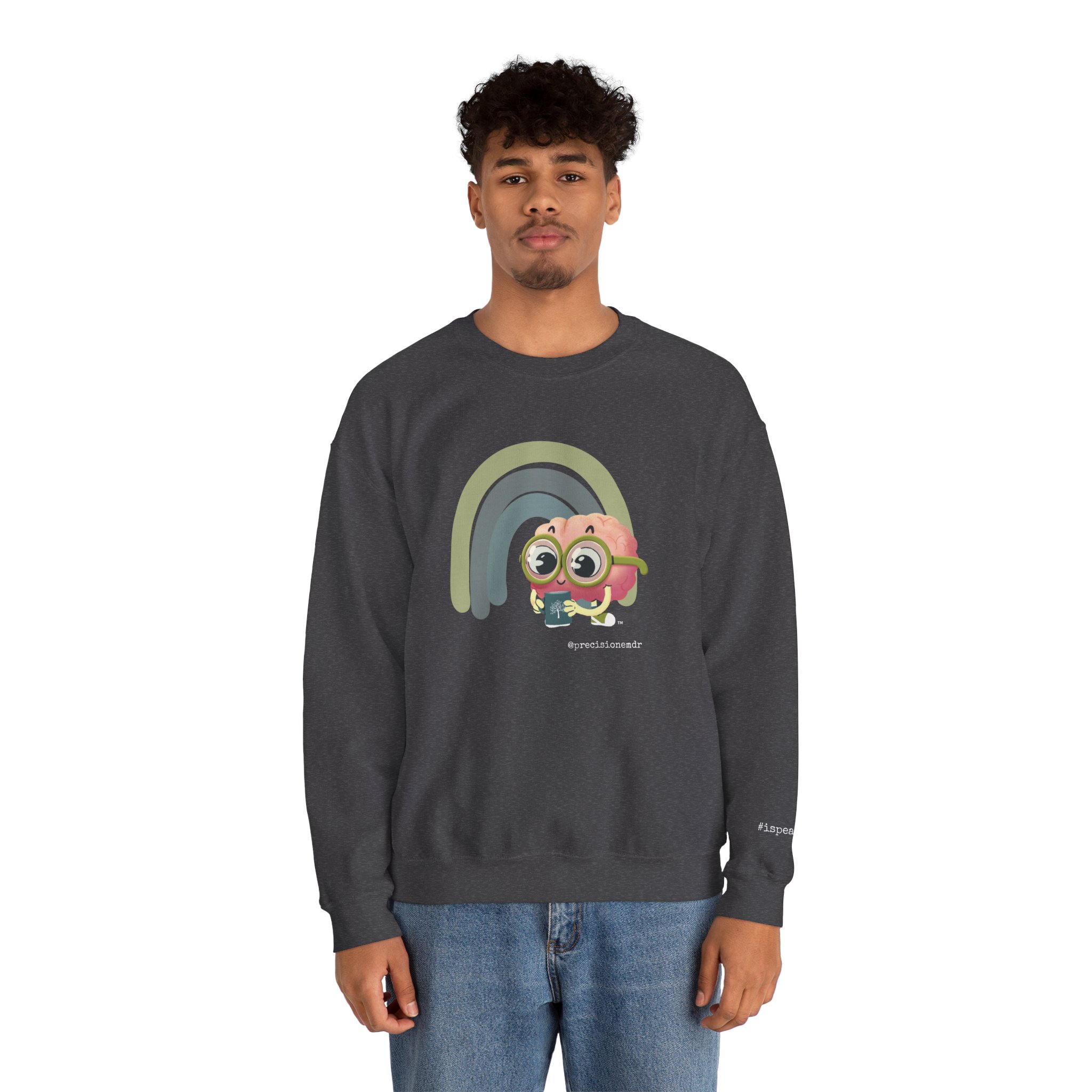 PEAbody Light or Dark Rainbow Crewneck Sweatshirt product thumbnail image