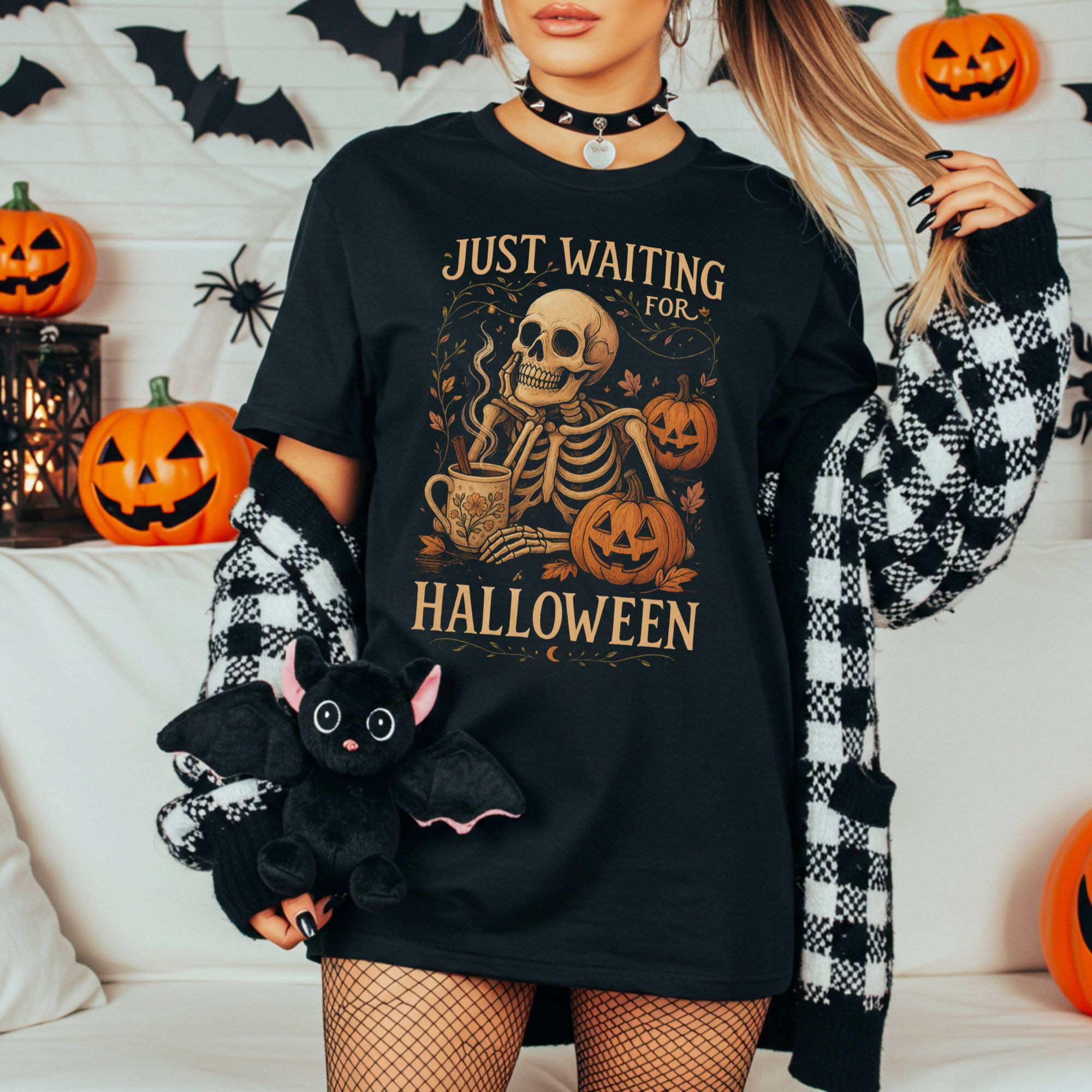 Halloween Waiting T-shirt product thumbnail image Halloween Waiting T-shirt product thumbnail image