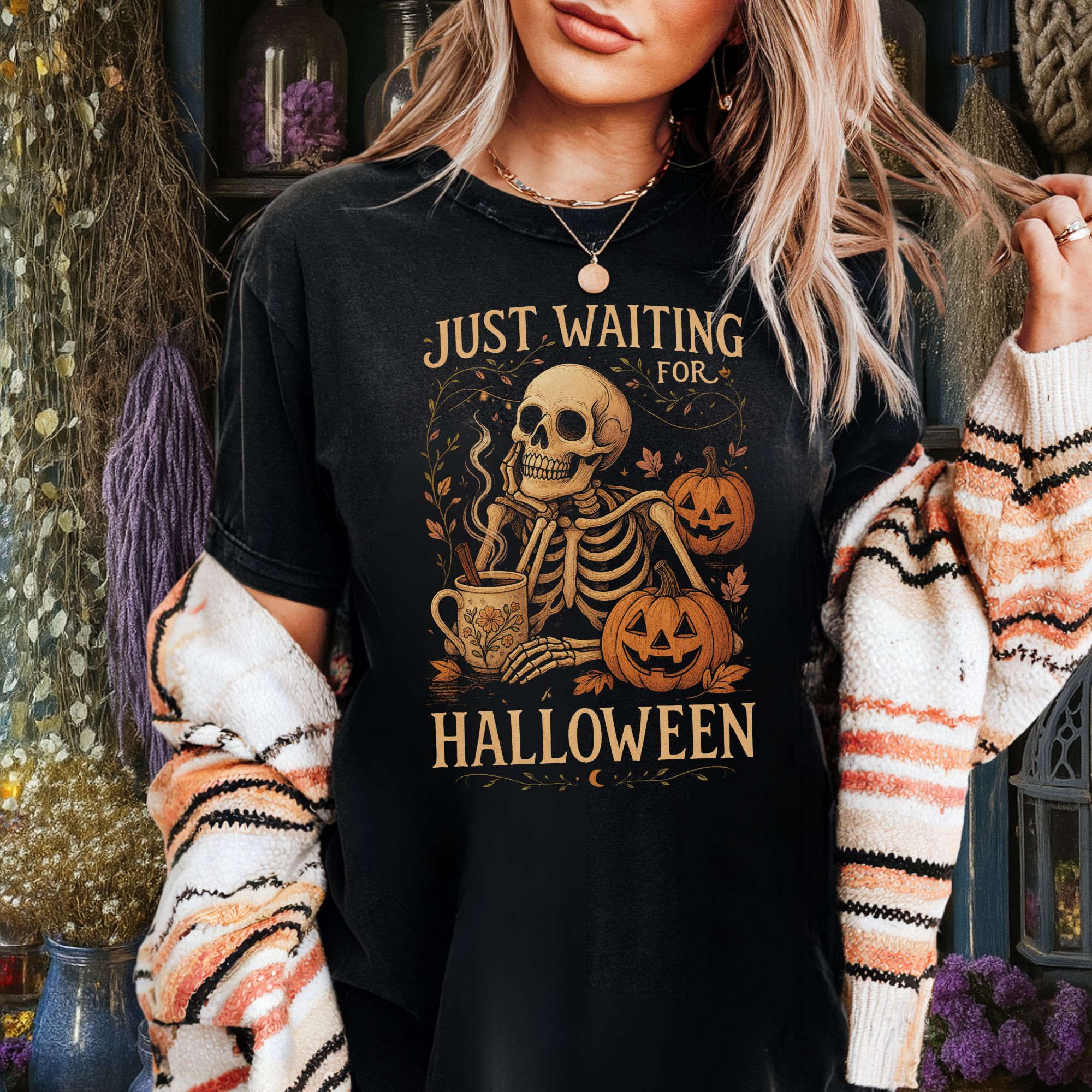 Halloween Waiting T-shirt product thumbnail image Halloween Waiting T-shirt product thumbnail image