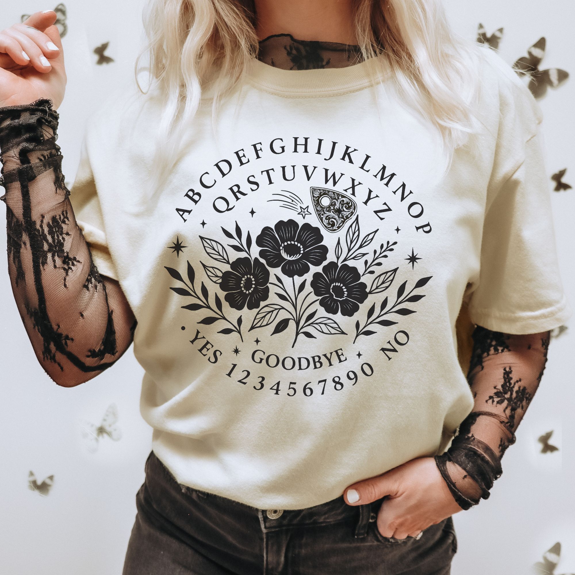 Gothic Floral T-shirt product thumbnail image Gothic Floral T-shirt product thumbnail image
