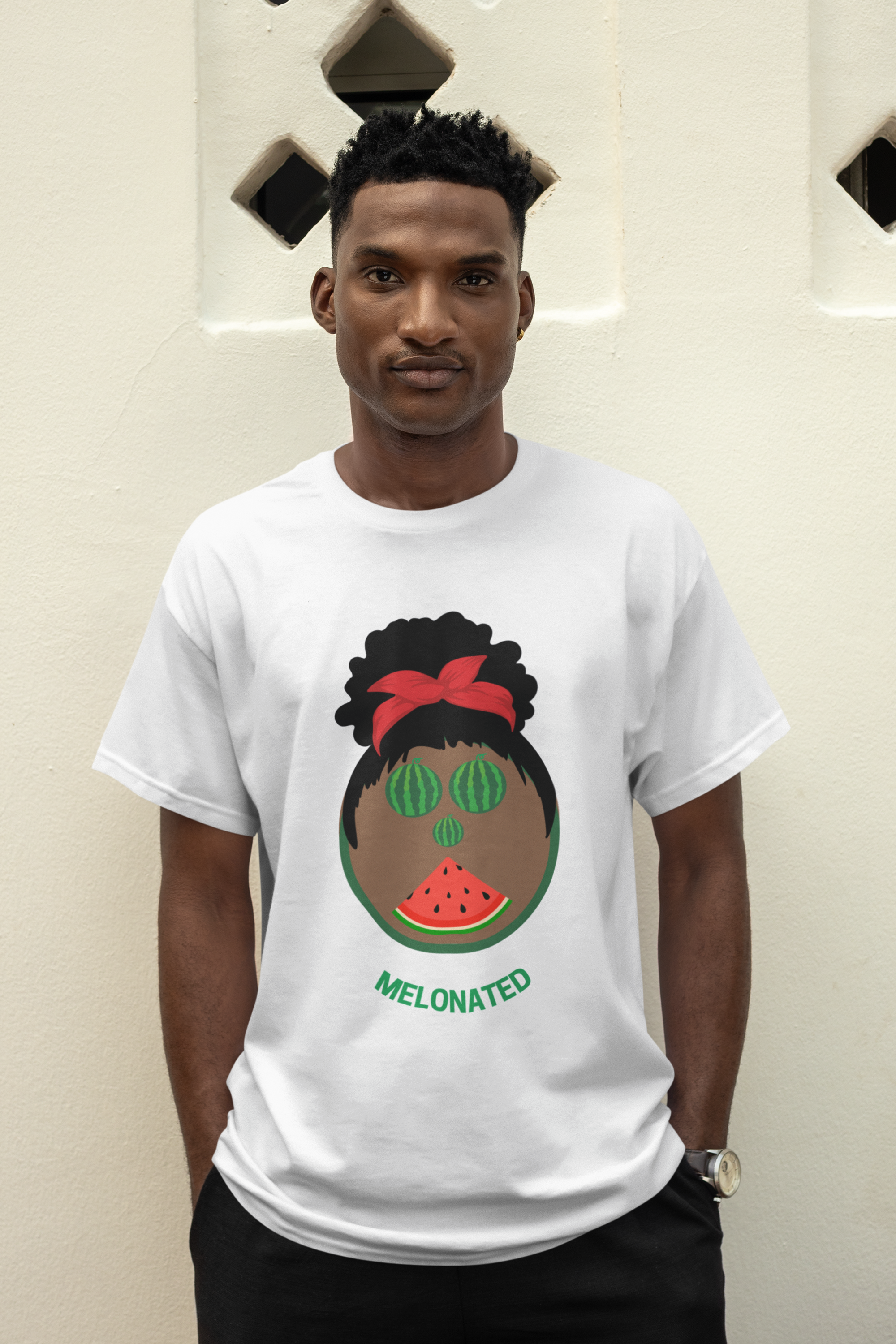 Melon Inspired Unisex Heavy Cotton Tee - Fun Summer T-Shirt, Gift for Fruit Lovers, Cute and Quirky