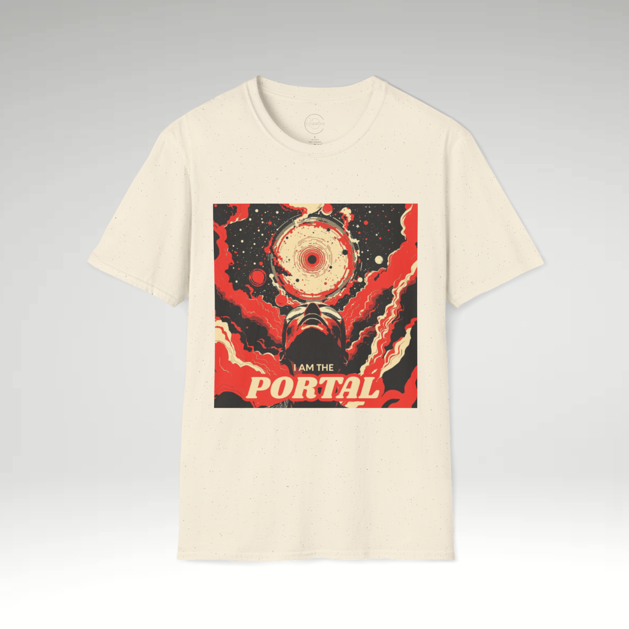Portal Vibes Unisex Softstyle T-Shirt | Cosmic Graphic Tee for Space Lovers, Sci-Fi Fans, Gift for Birthdays, Parties, and Celebrations product thumbnail image
