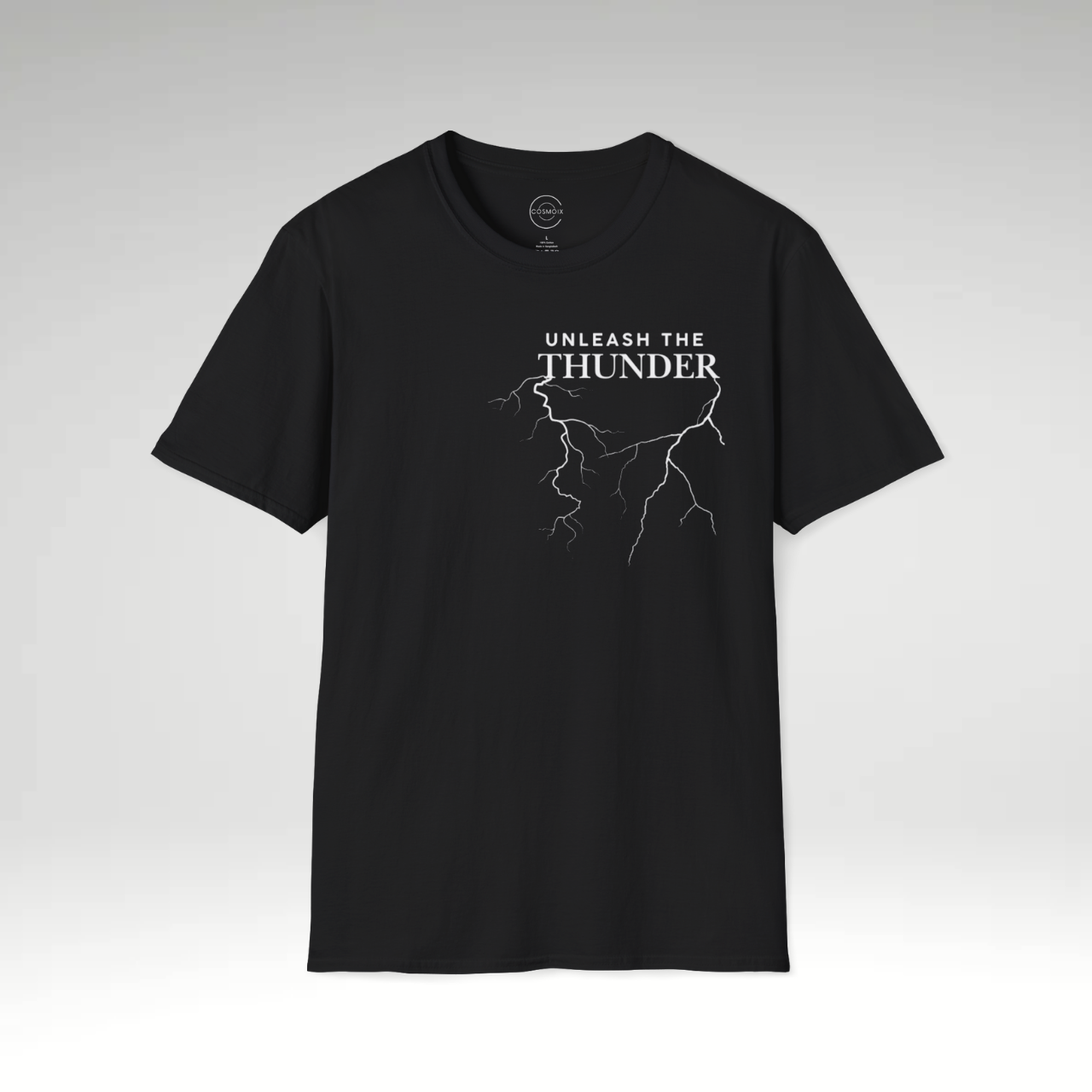 Unleash the Thunder Unisex T-Shirt – Bold Lightning Graphic Tee for Strength, Power &amp; Energy | Motivational Storm Design product thumbnail image