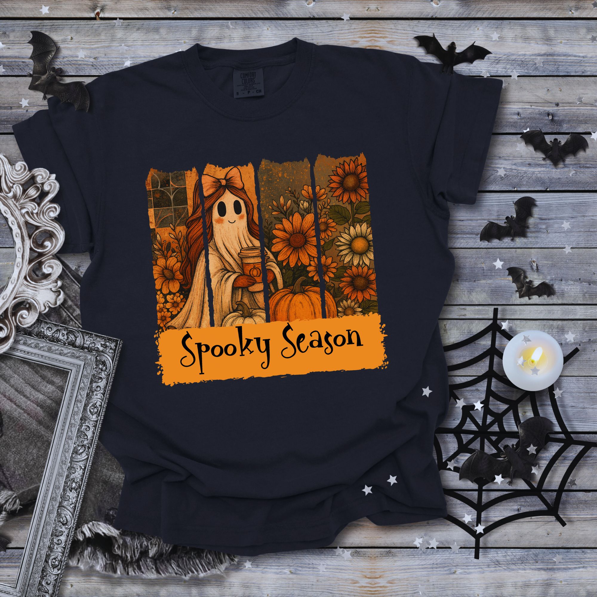 Ghost Girl T-Shirt - Spooky Season Unisex Garment-Dyed Tee product thumbnail image Ghost Girl T-Shirt - Spooky Season Unisex Garment-Dyed Tee product thumbnail image