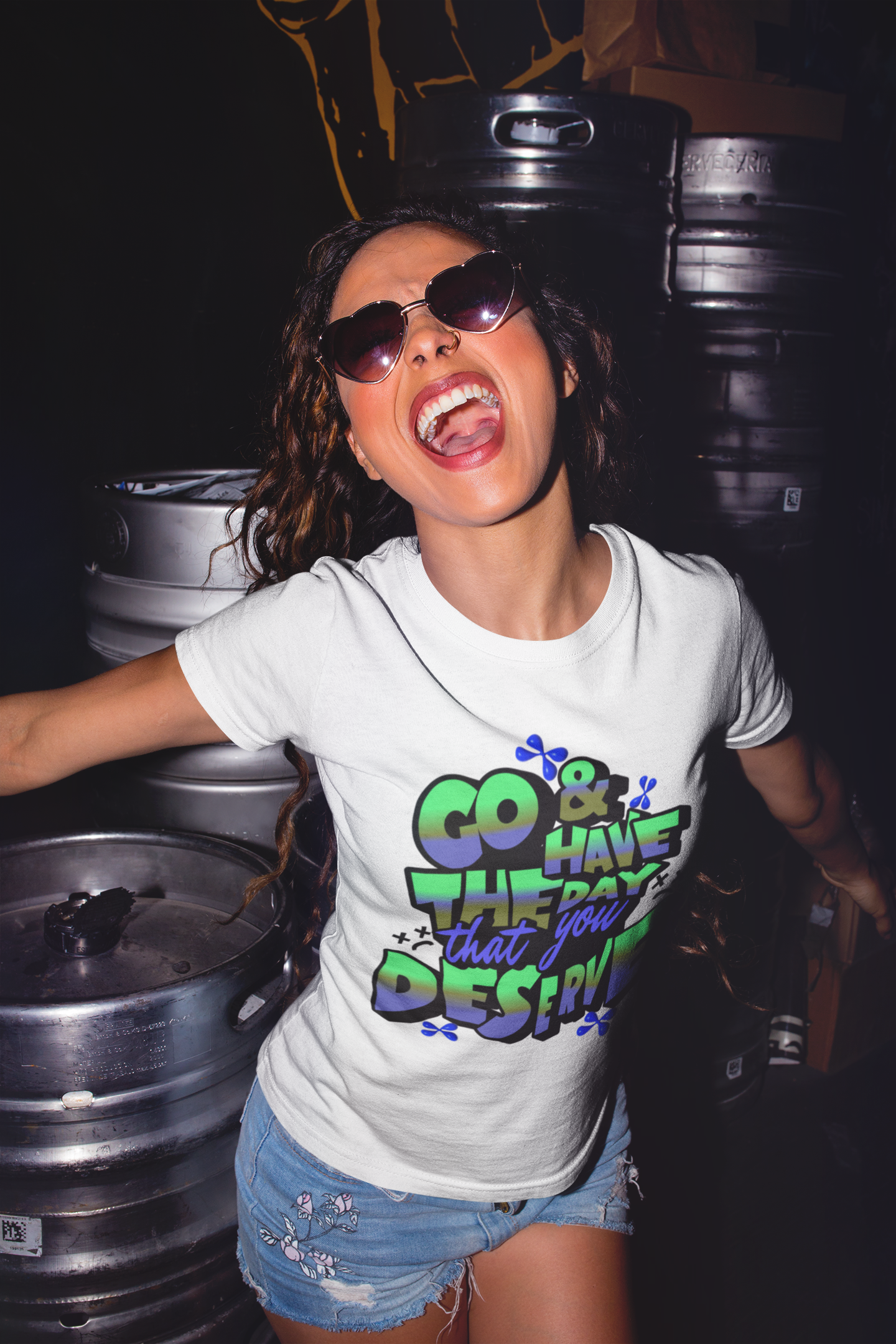 Go and Have the Day You Deserve | Graphic Tee with Attitude, T-Shirt Gift for Friends, Have the Day You Deserve Shirt, Sarcastic Tee, Positive Message Tees product thumbnail image