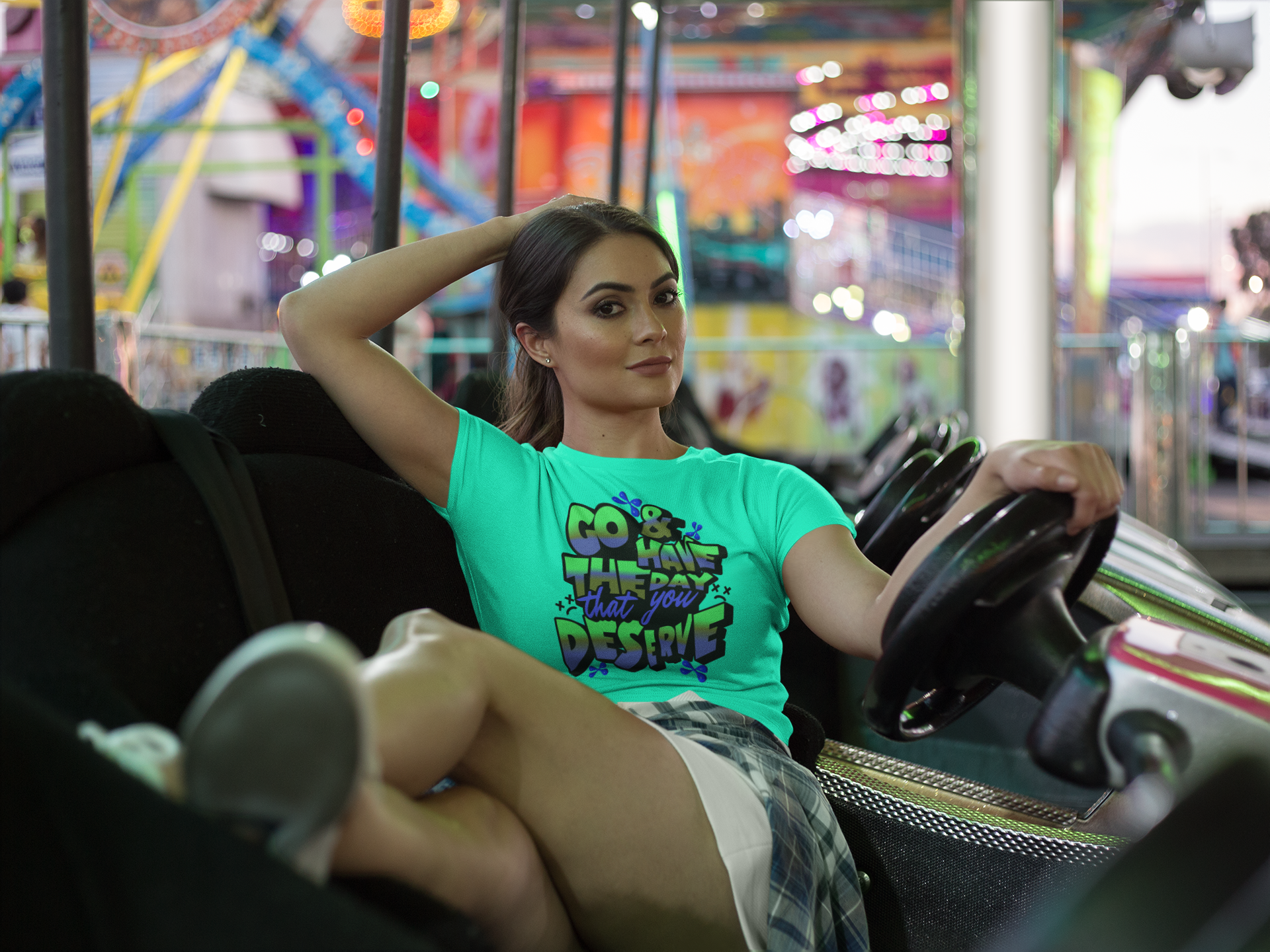Go and Have the Day You Deserve | Graphic Tee with Attitude, T-Shirt Gift for Friends, Have the Day You Deserve Shirt, Sarcastic Tee, Positive Message Tees product thumbnail image
