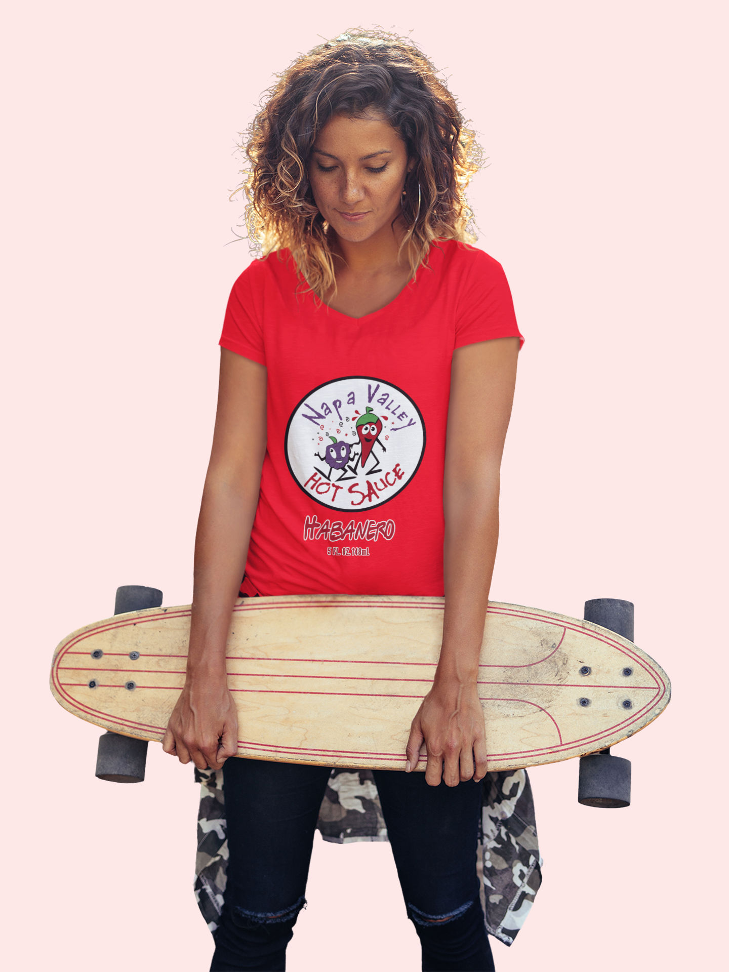 Habanero V-Neck Women T-Shirt product thumbnail image Habanero V-Neck Women T-Shirt product thumbnail image