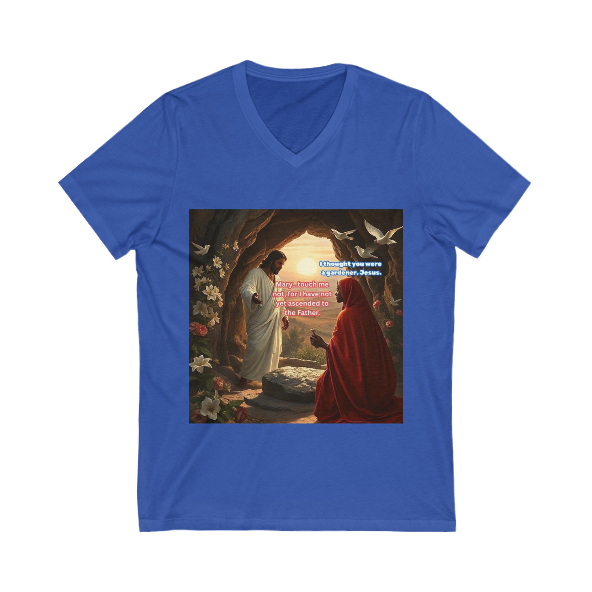 Jesus and Mary V-Neck Tee product thumbnail image