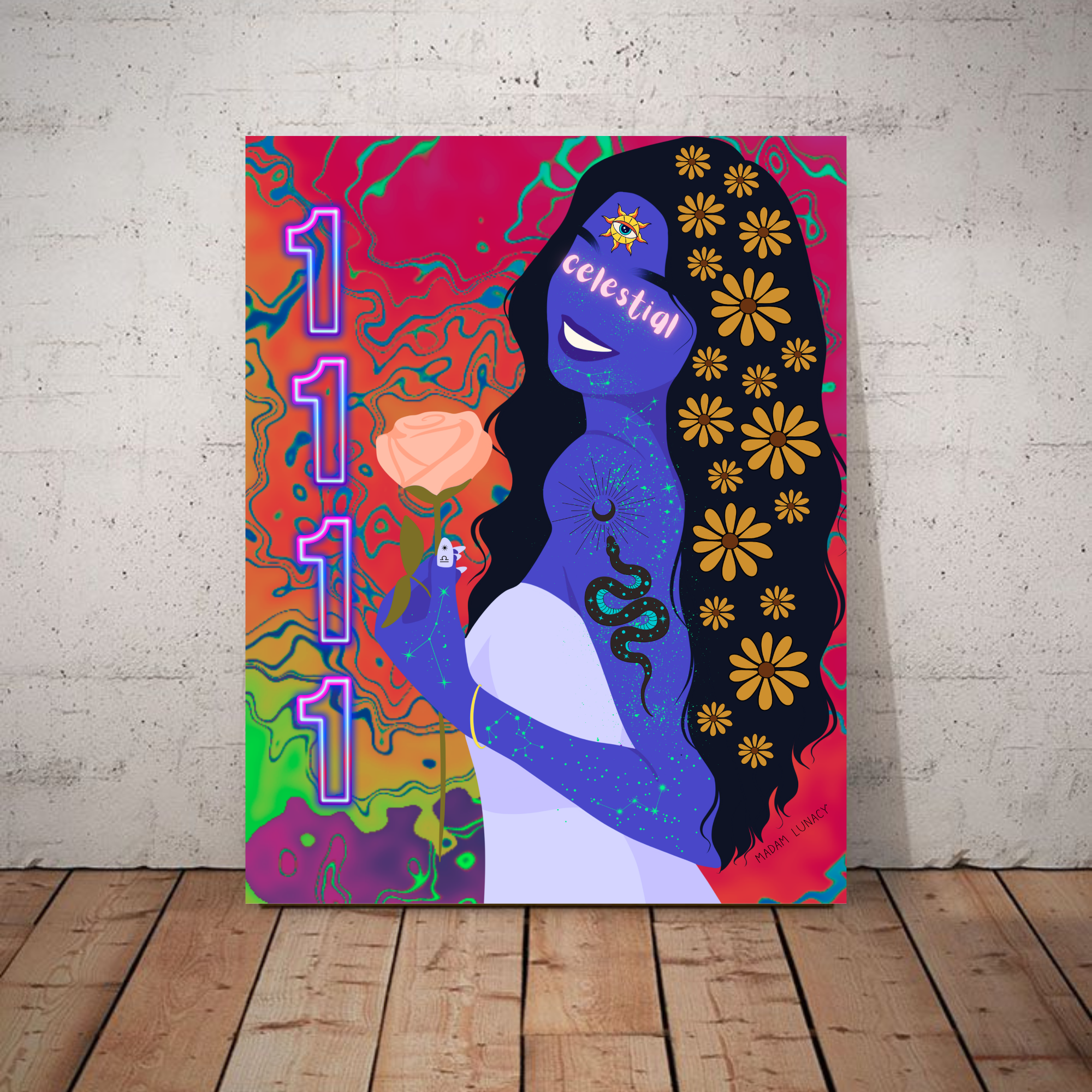 11:11 Activation. Art by Madam Lunacy - ART PRINT.  product thumbnail image
