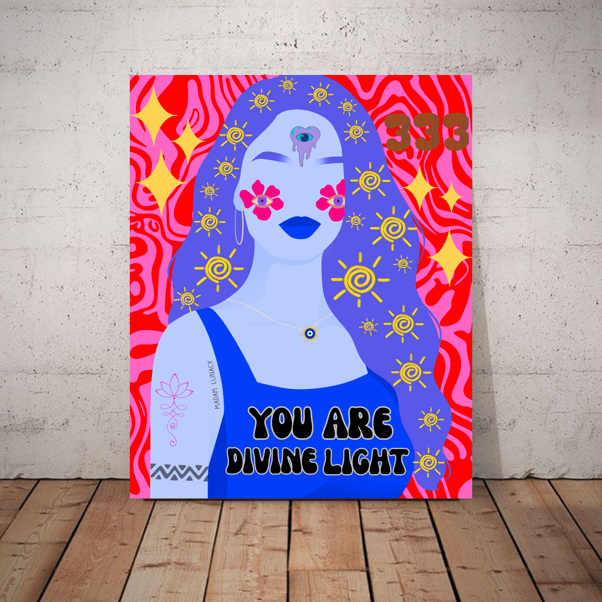 Energetic Light Being. Art by Madam Lunacy - ART PRINT.  product thumbnail image
