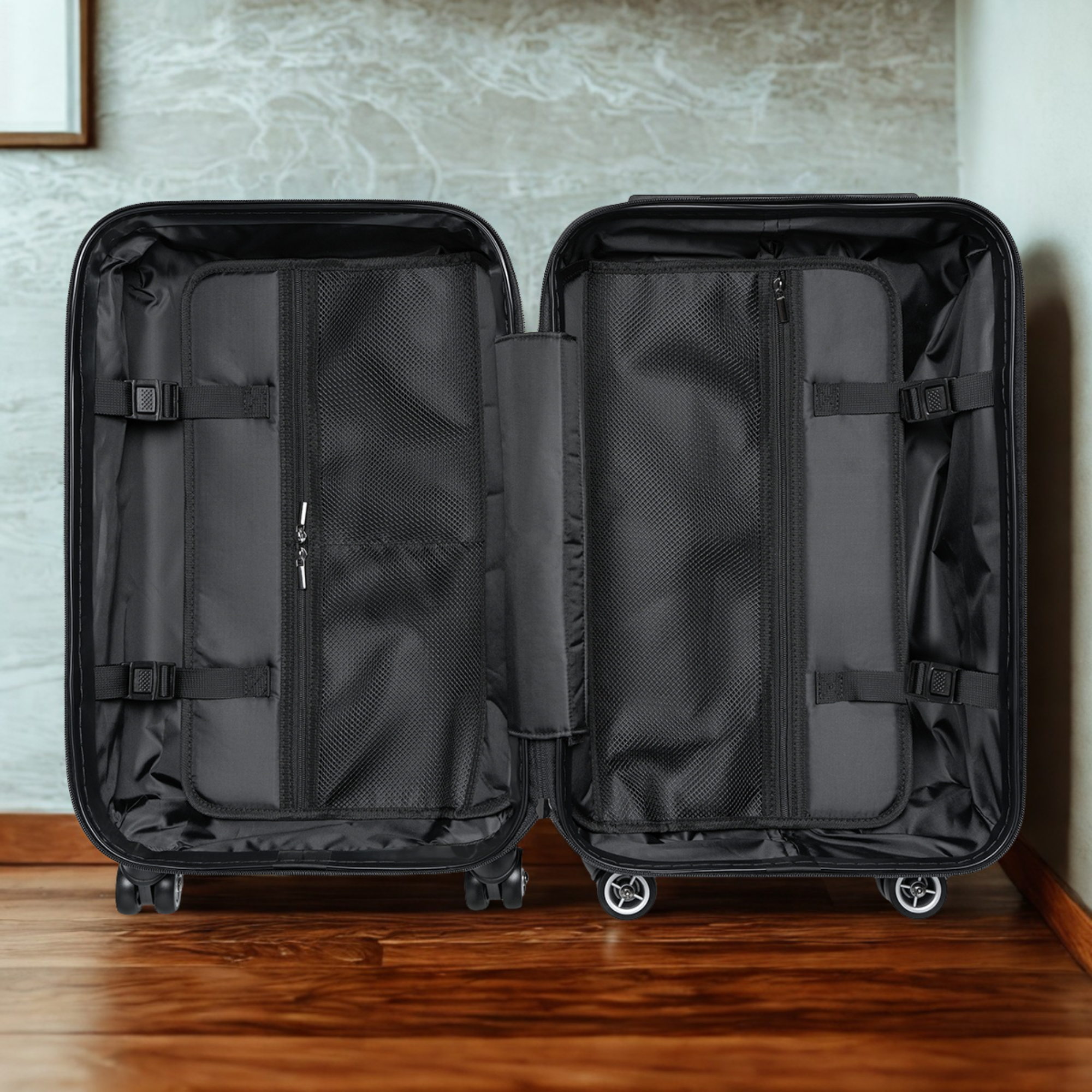 Purple Iris Floral Suitcase Elegant Hard Shell Rolling Luggage | Scenic Flower Landscape Carry On | TSA Approved Travel Gift for Her product thumbnail image Purple Iris Floral Suitcase Elegant Hard Shell Rolling Luggage | Scenic Flower Landscape Carry On | TSA Approved Travel Gift for Her product thumbnail image