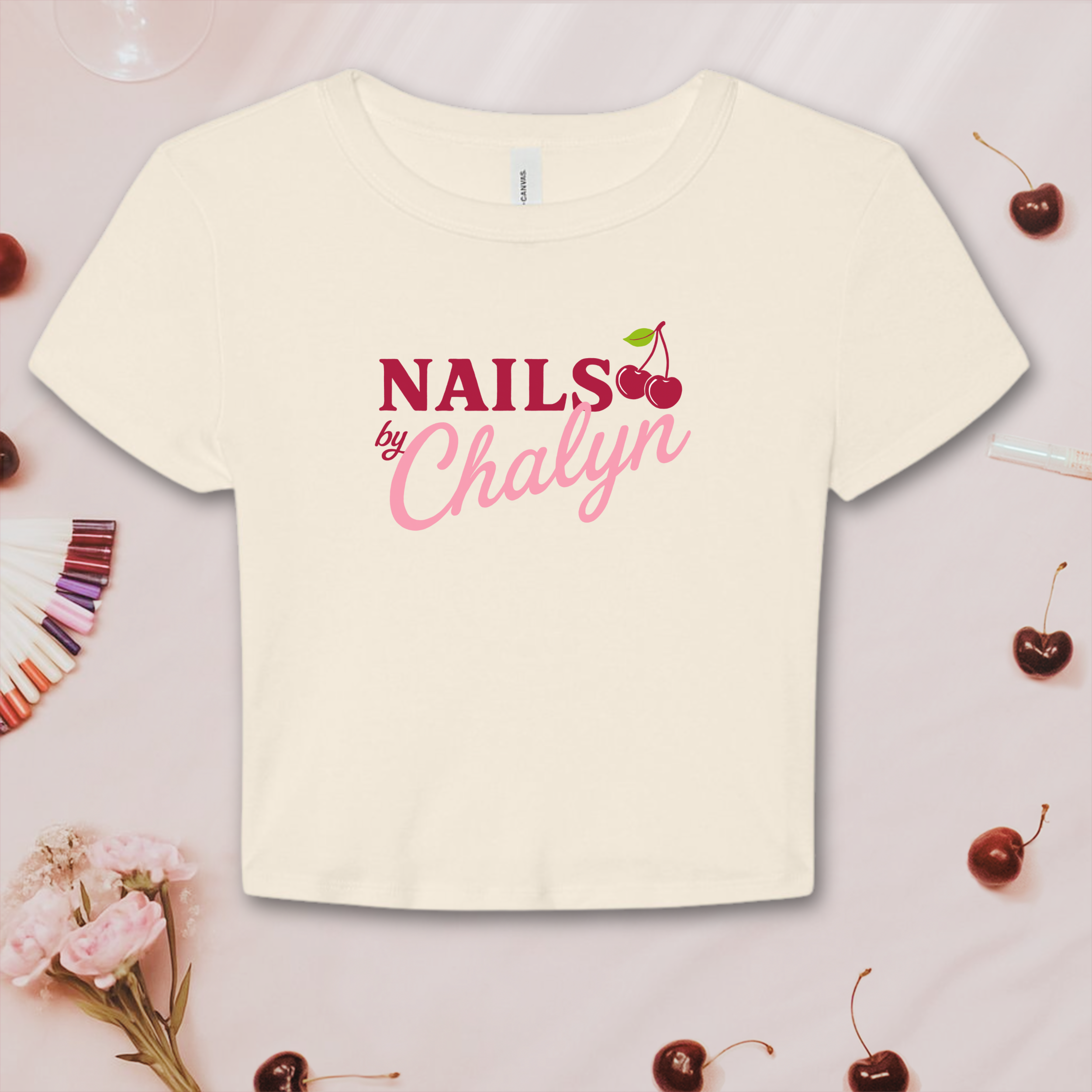 Nails by Chalyn Logo Tee; Bella &amp; Canvas Baby Tee product thumbnail image