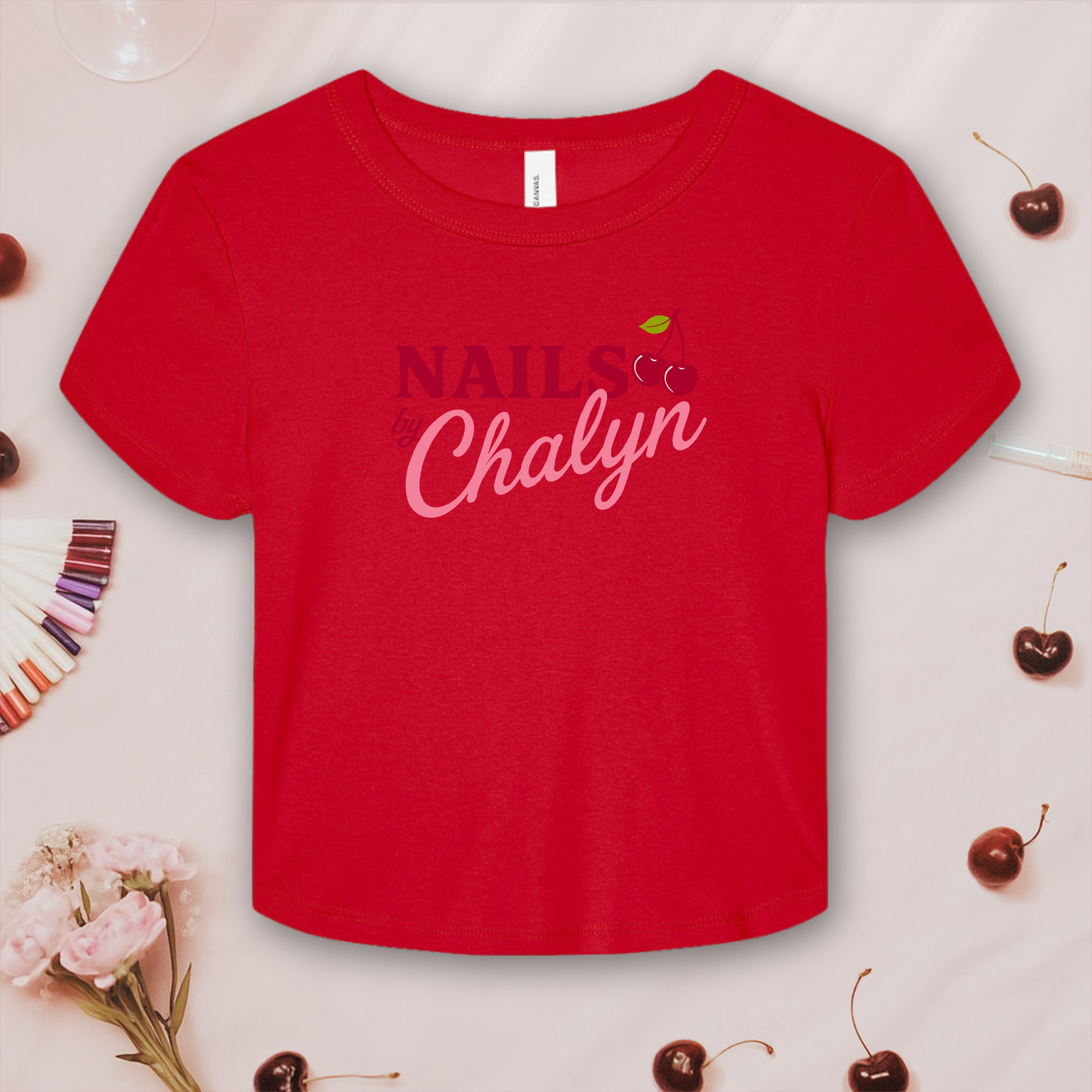 Nails by Chalyn Logo Tee; Bella &amp; Canvas Baby Tee product thumbnail image