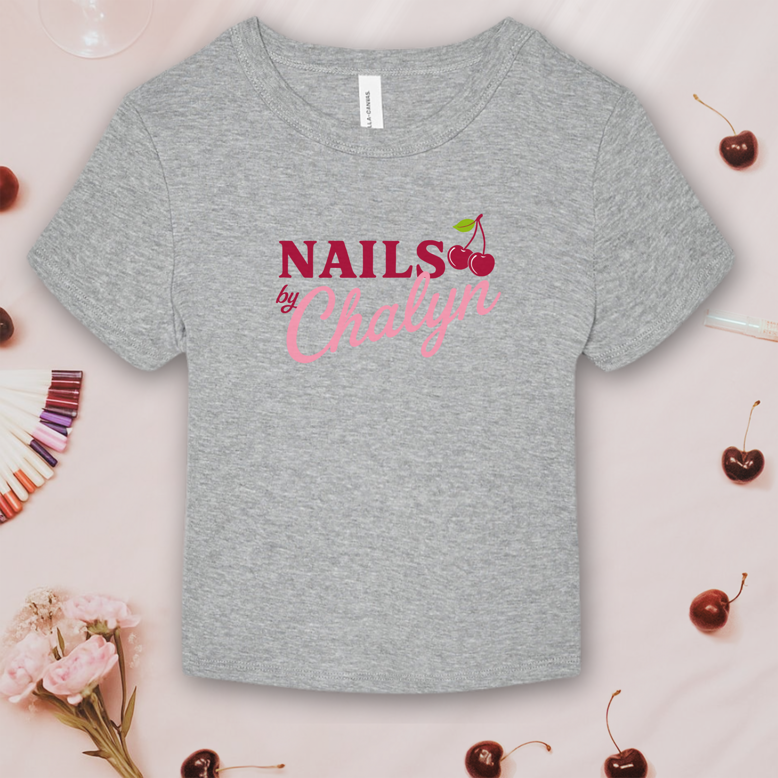 Nails by Chalyn Logo Tee; Bella &amp; Canvas Baby Tee product thumbnail image