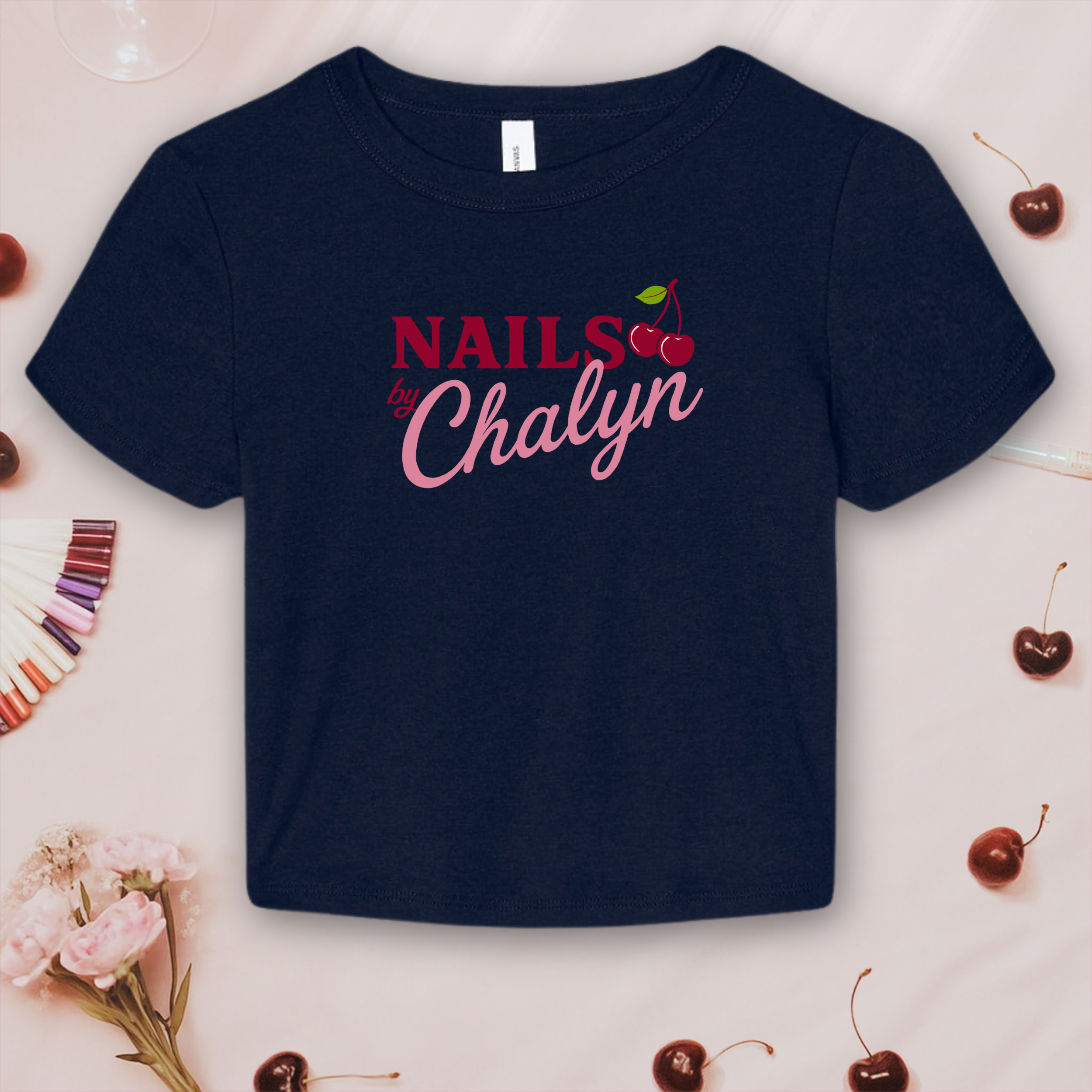 Nails by Chalyn Logo Tee; Bella &amp; Canvas Baby Tee product thumbnail image