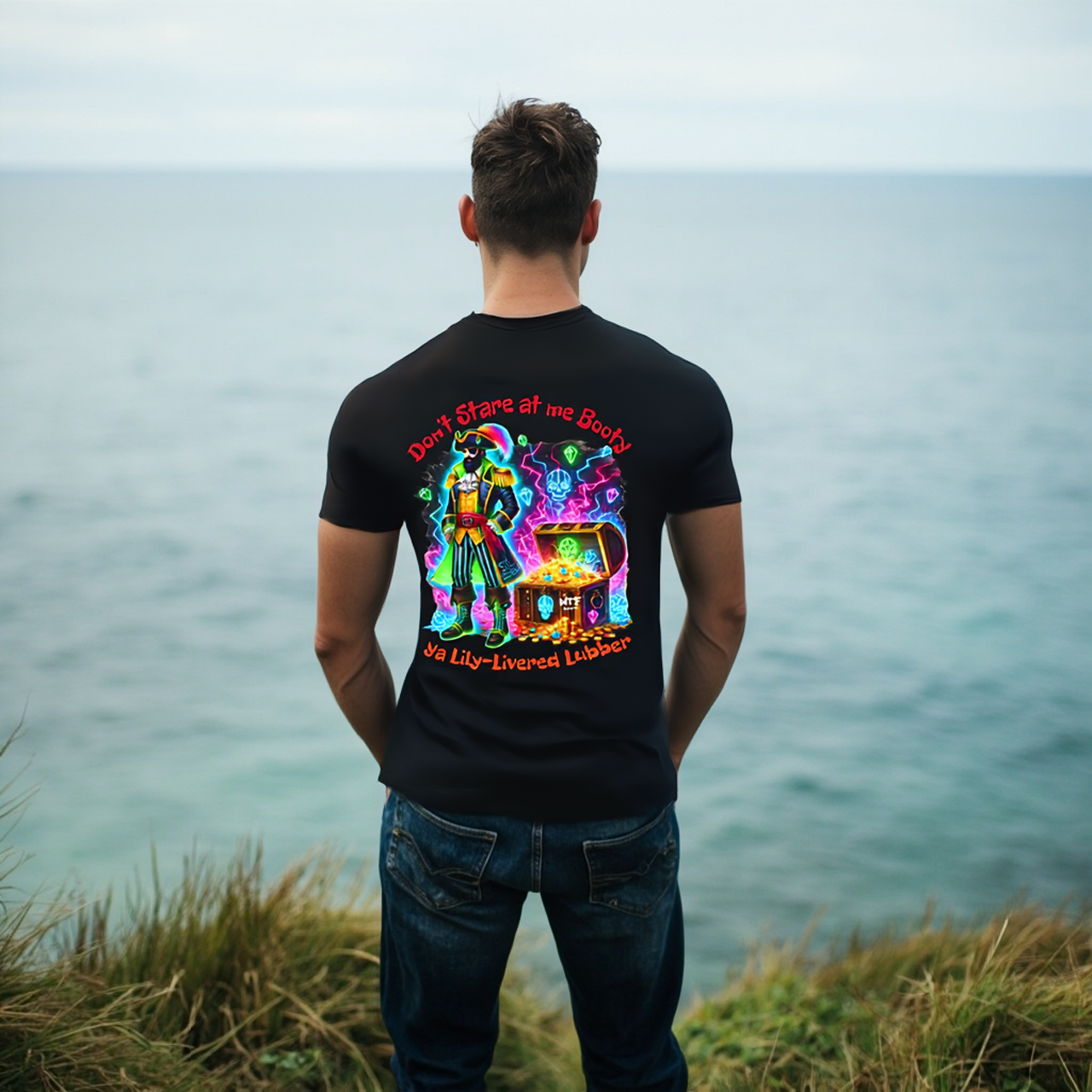 Sarcasm Culture Male Don't Stare at Me Booty Tee product thumbnail image Sarcasm Culture Male Don't Stare at Me Booty Tee product thumbnail image